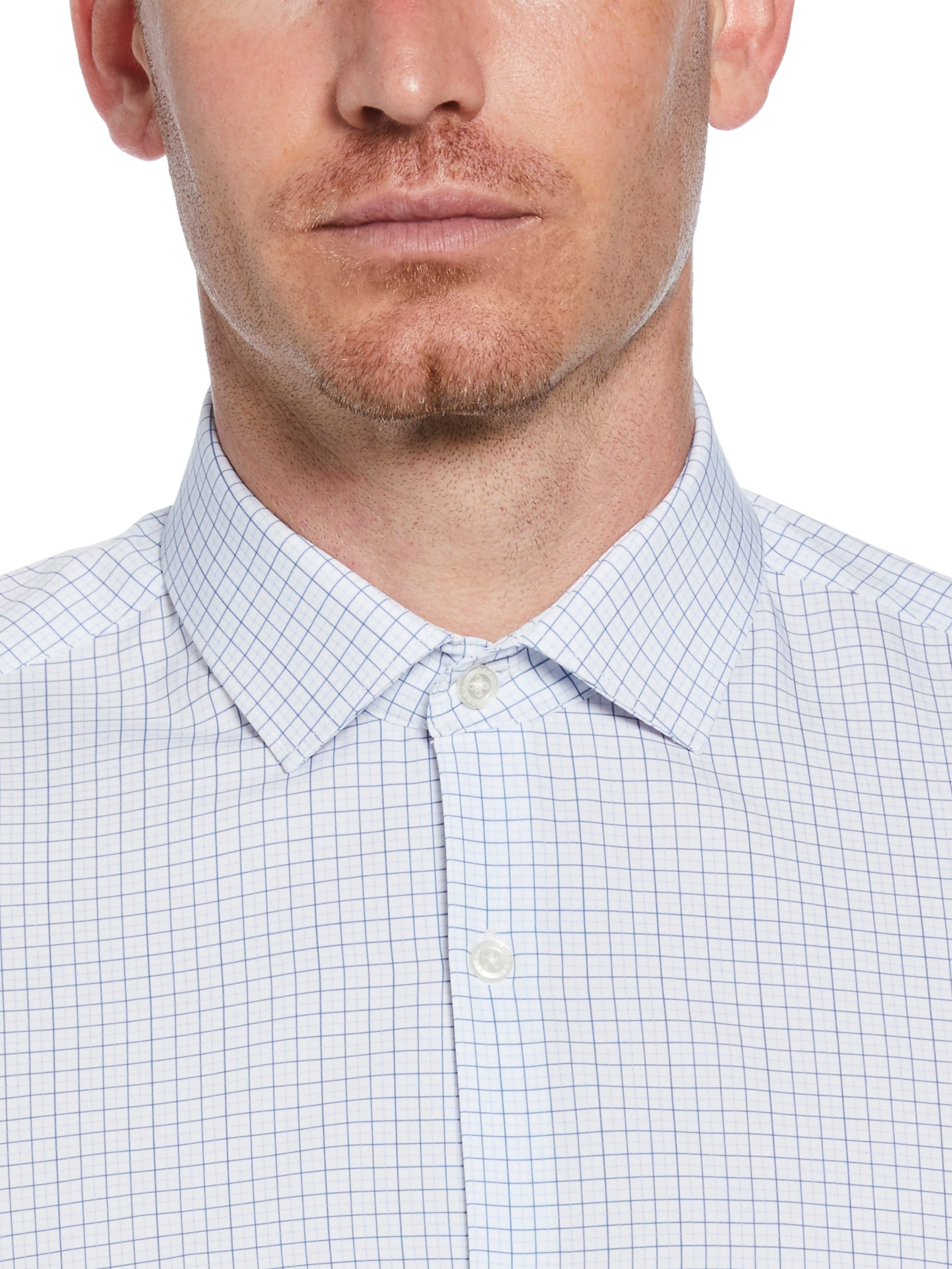 Slim Fit Button-Down Check Dress Shirt - Image 2