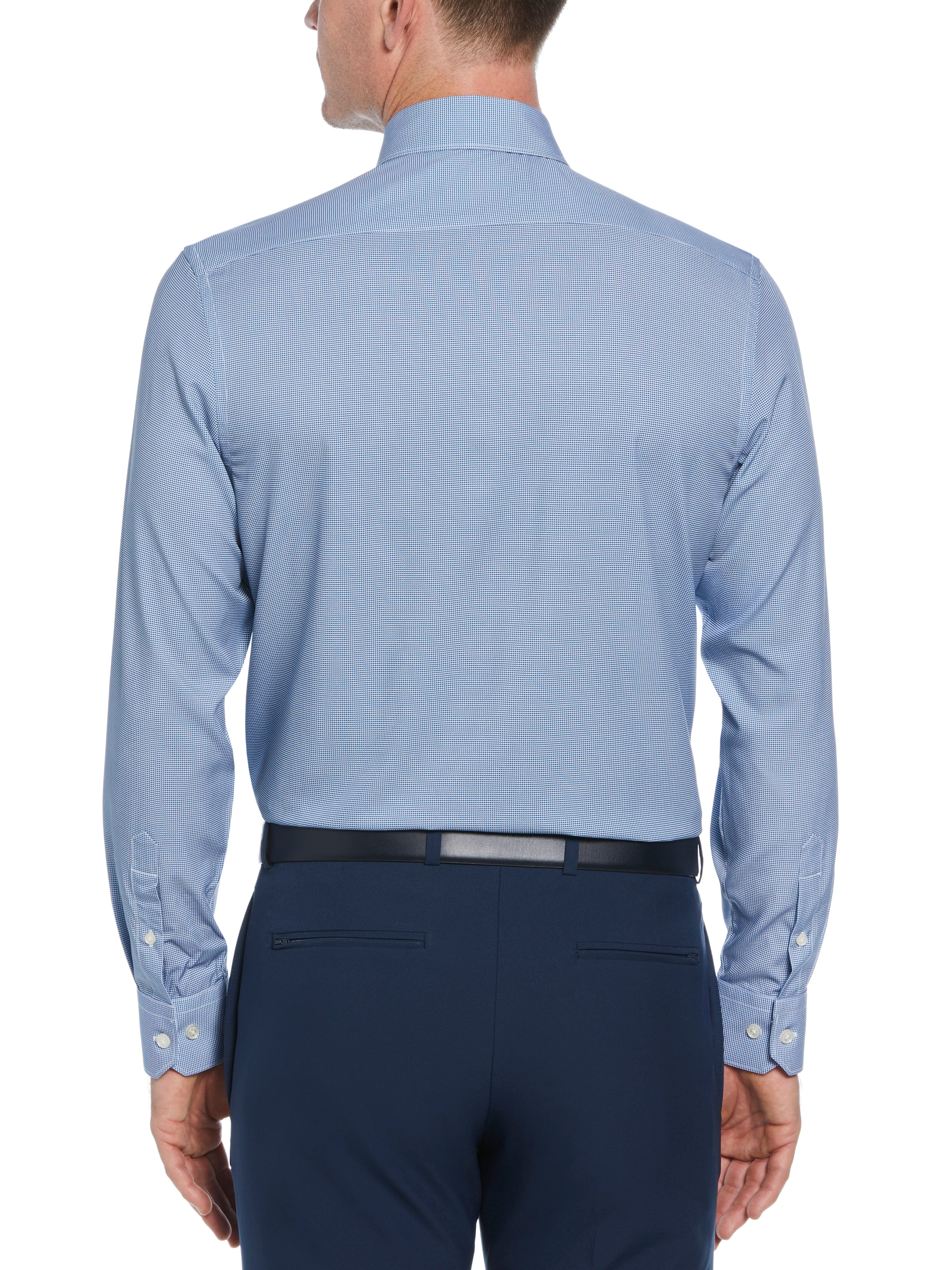 Slim Fit Houndstooth Button-Down Dress Shirt - Image 2