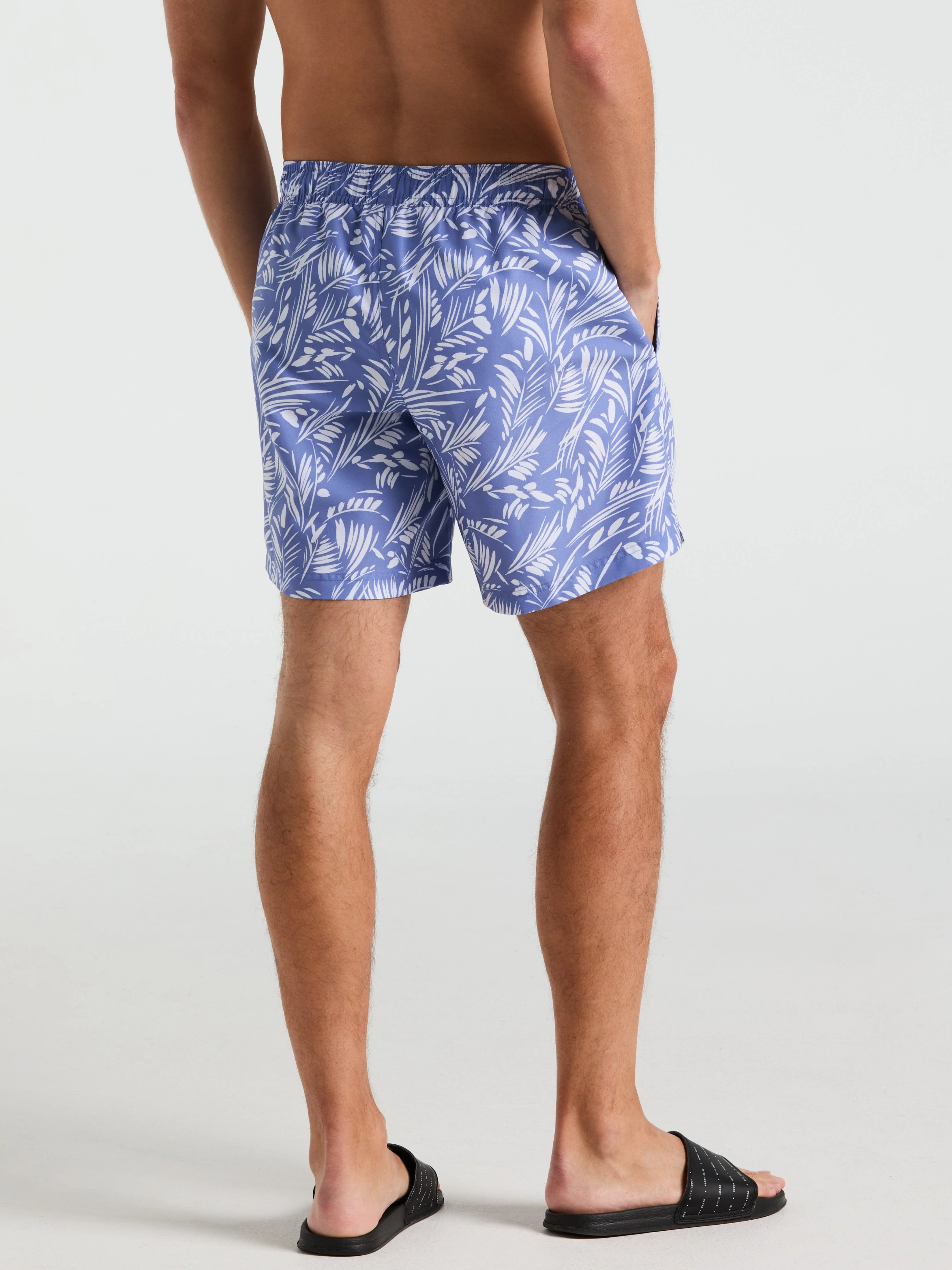 7" Leaf Print Swim Short - Image 7