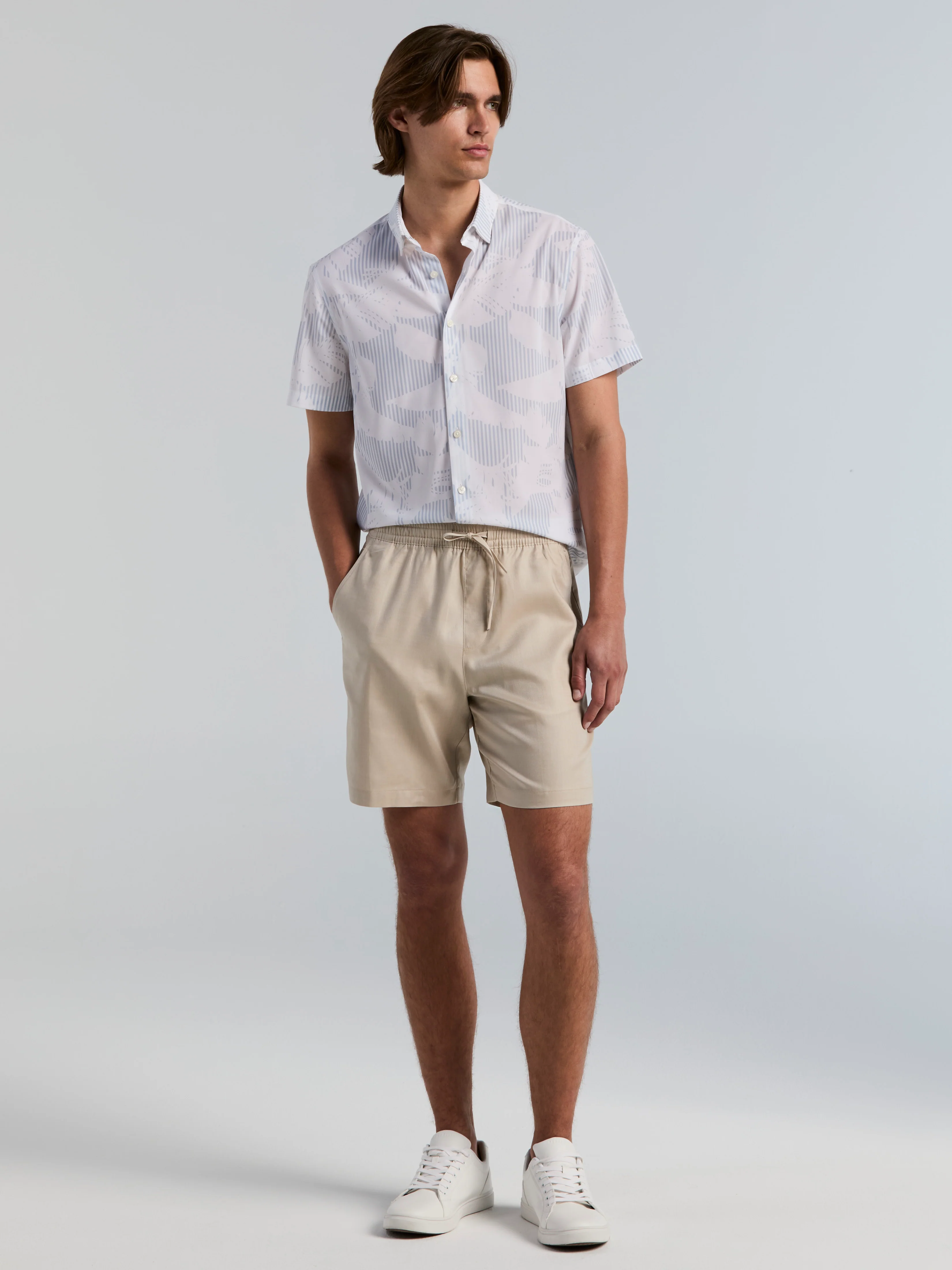 8" TENCEL™ Drawstring Shorts - Image 4
