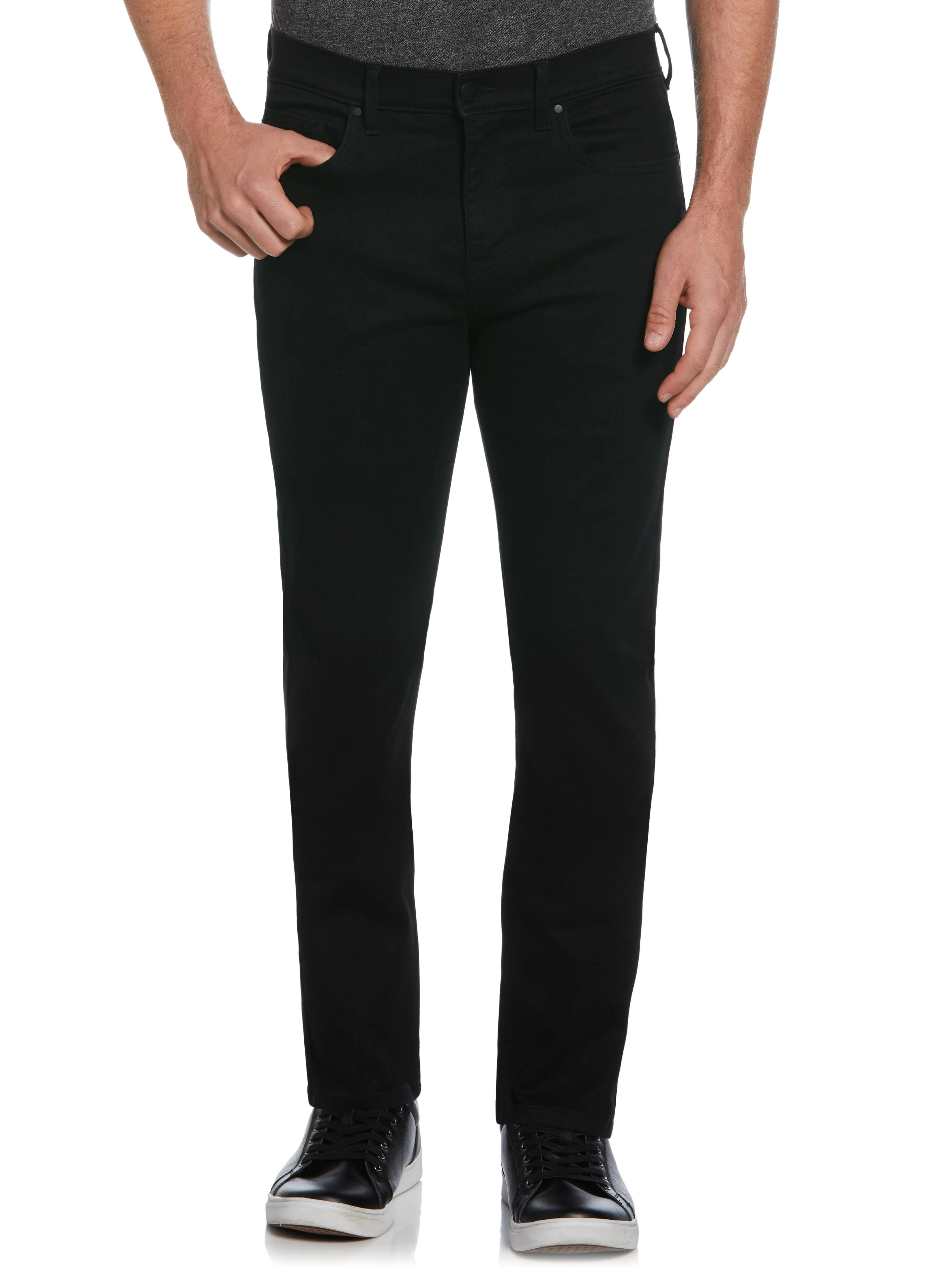 Slim Fit Black Rinse 5-Pocket Denim Jeans