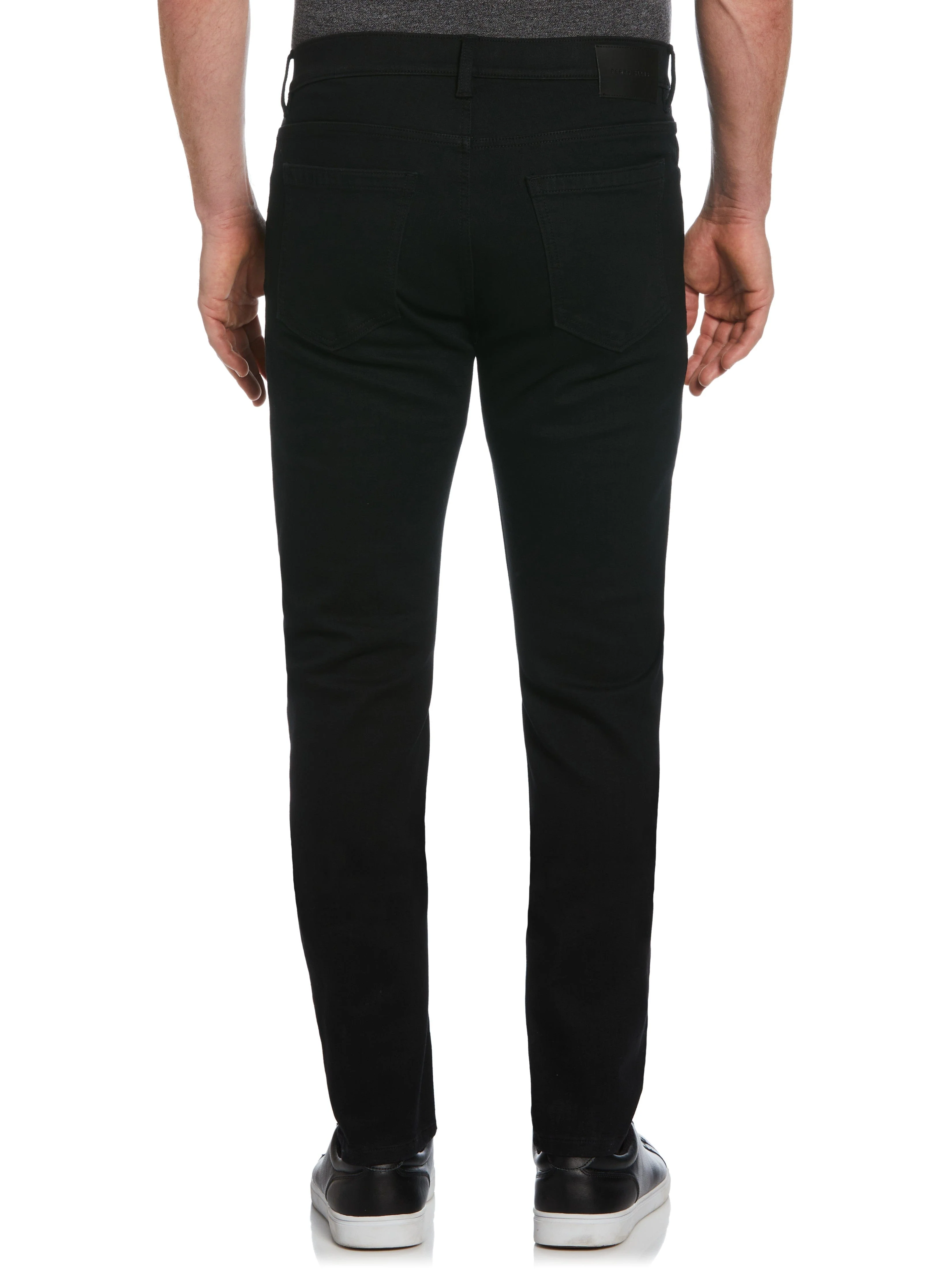 Slim Fit Black Rinse 5-Pocket Denim Jeans - Image 2