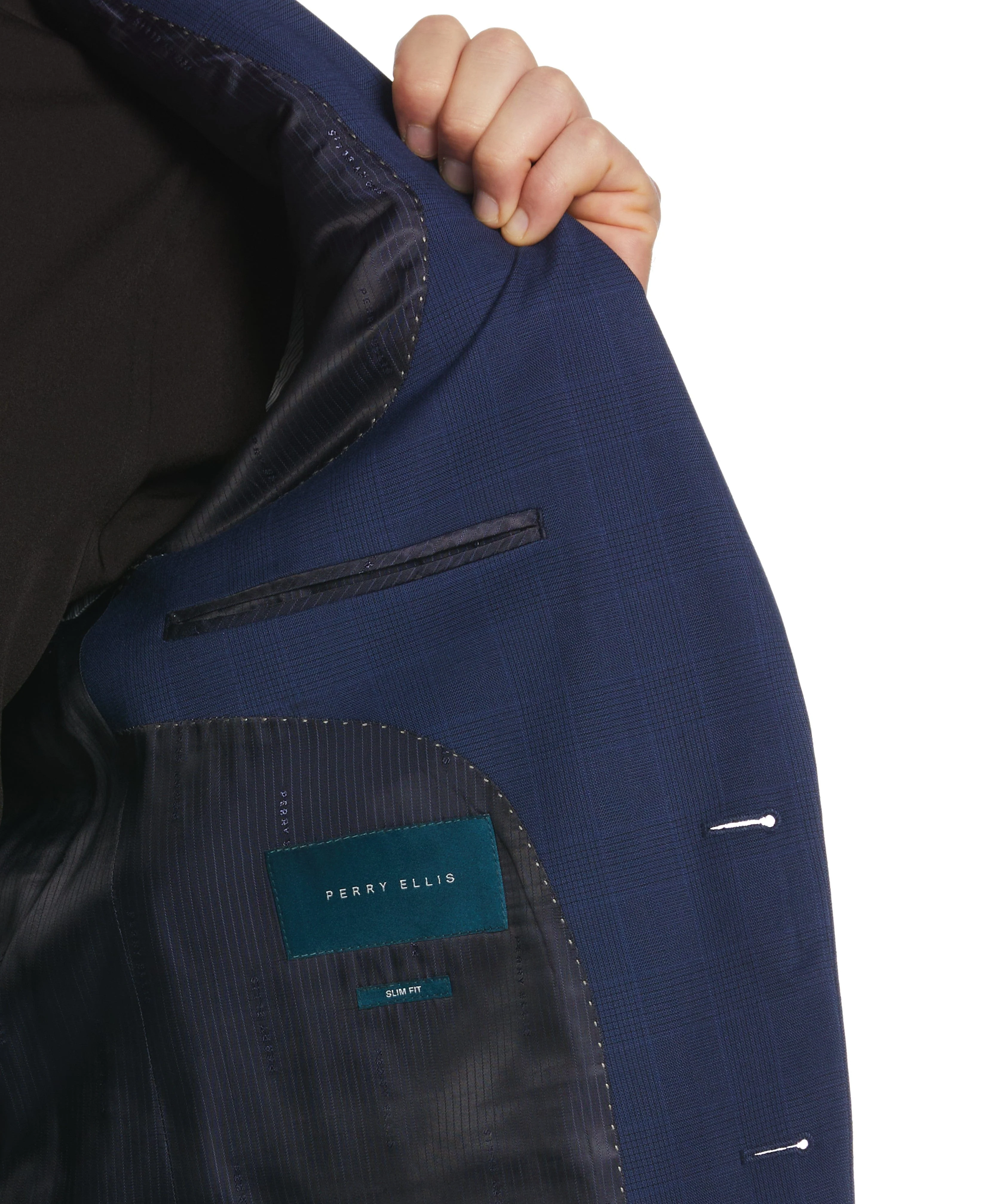 Slim Fit Solid Stretch Suit Jacket - Image 3