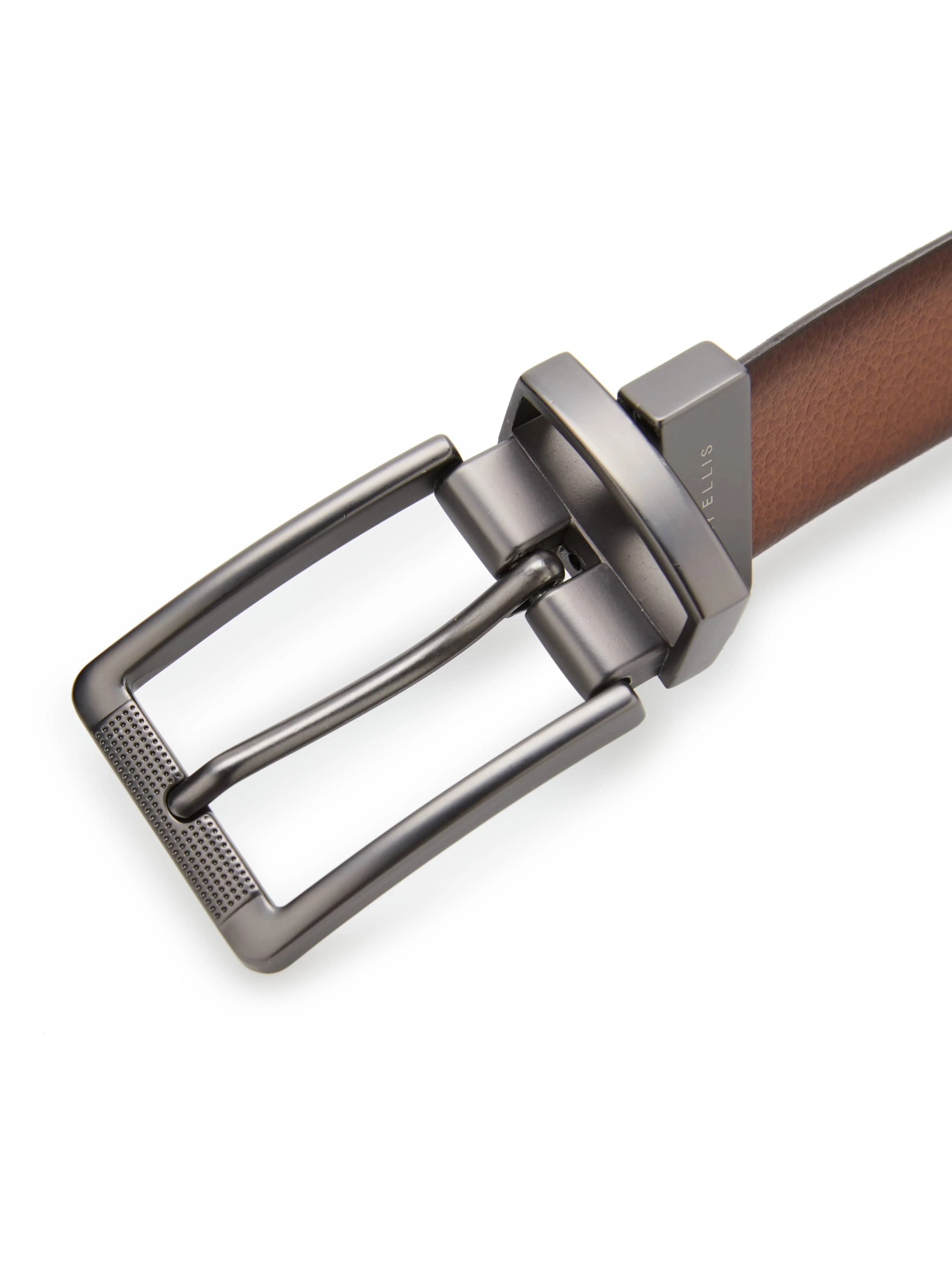 Burnished Reversible Leather Belt - Image 3
