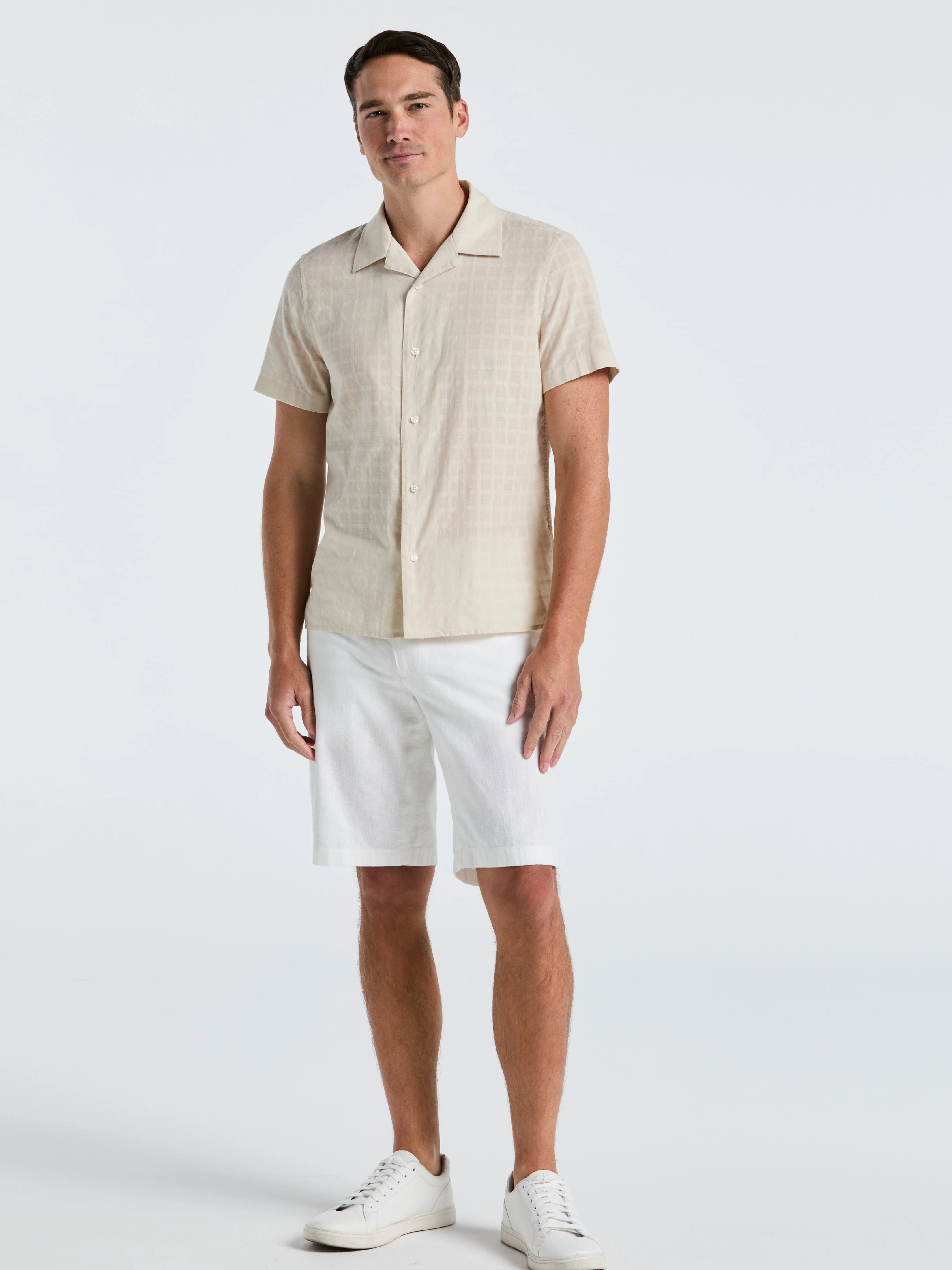 Cotton Dobby Plaid Shirt - Image 2