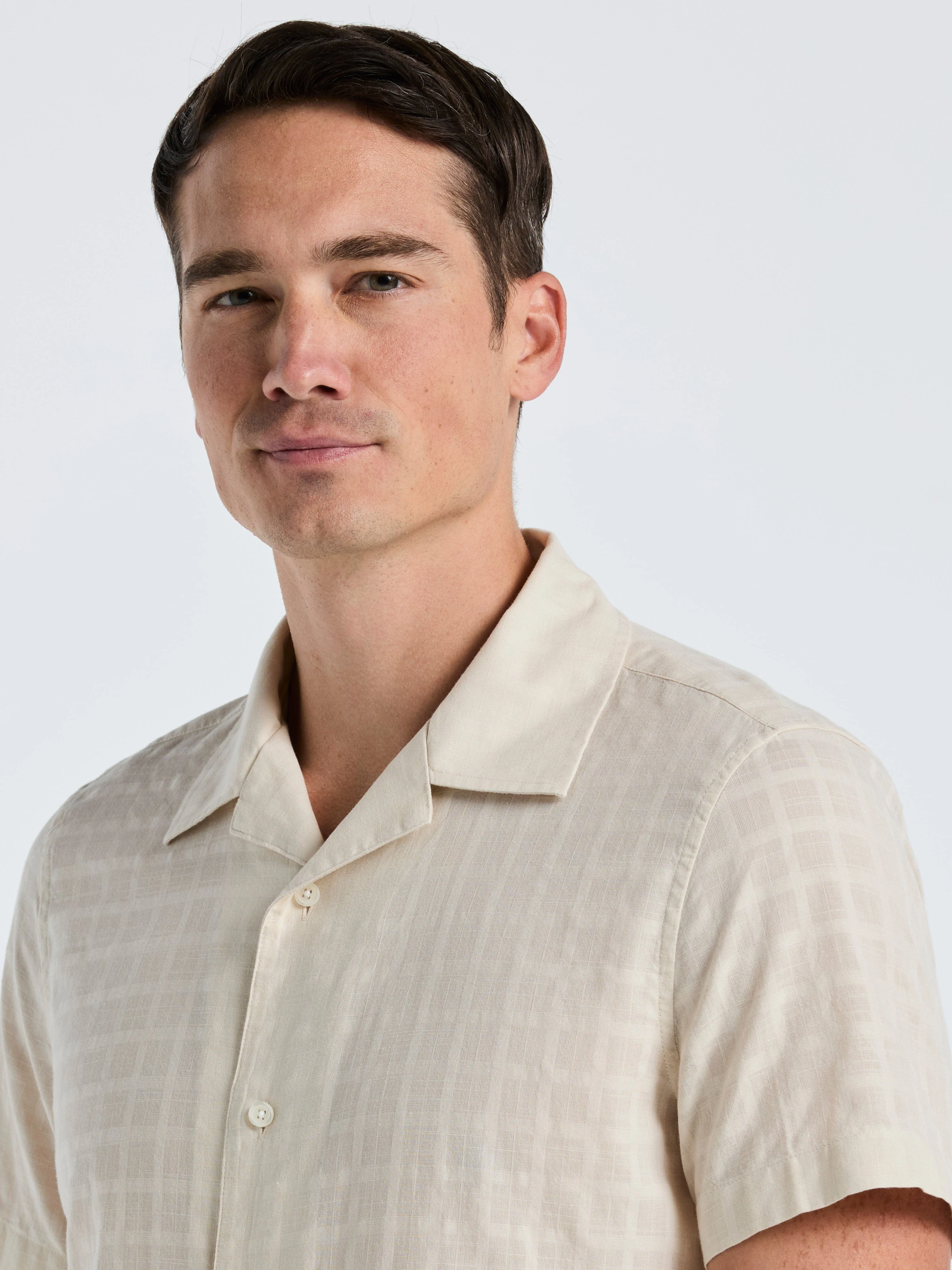 Cotton Dobby Plaid Shirt - Image 4