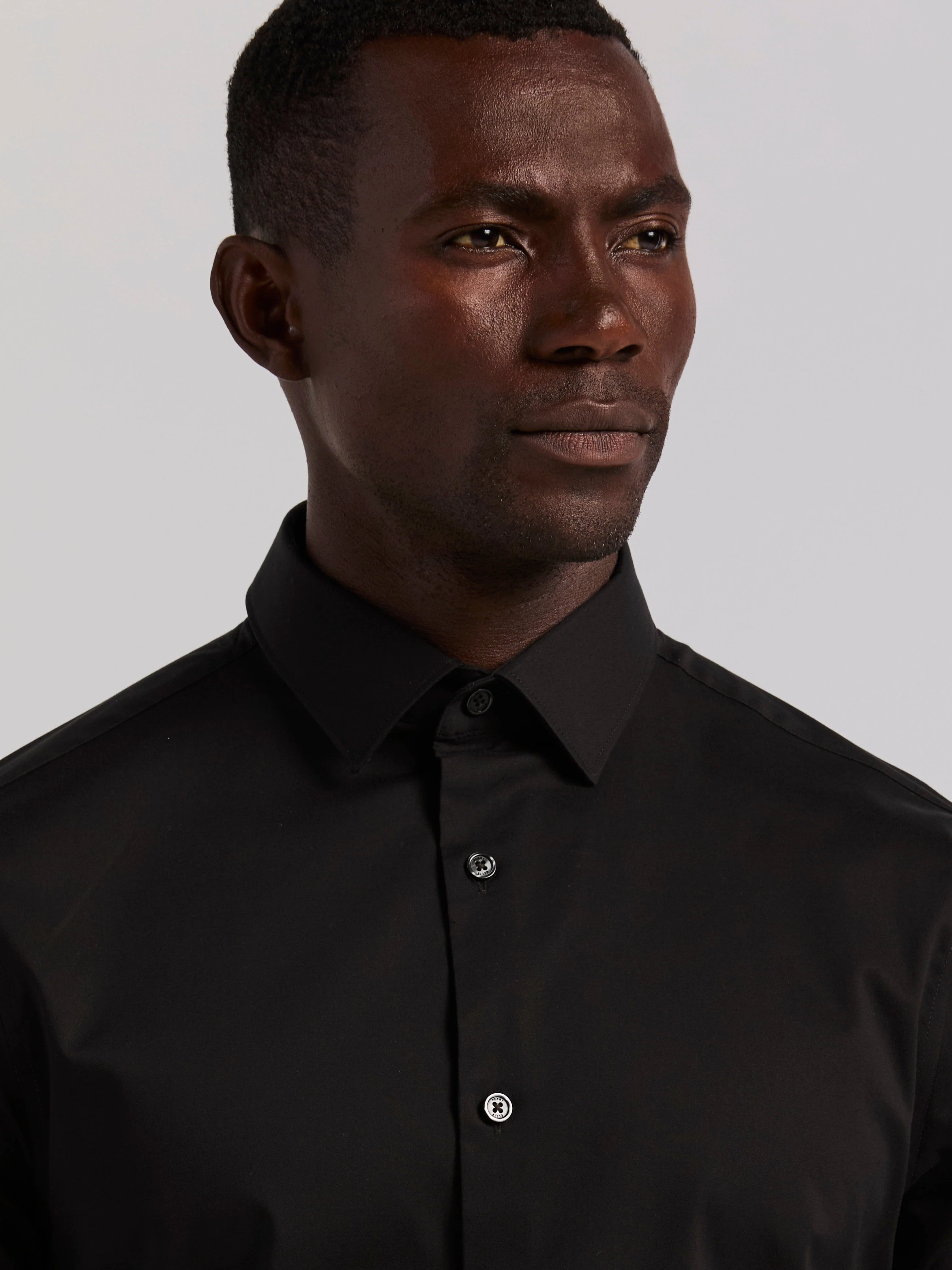 Cotton Blend Slim Fit Dress Shirt - Image 12