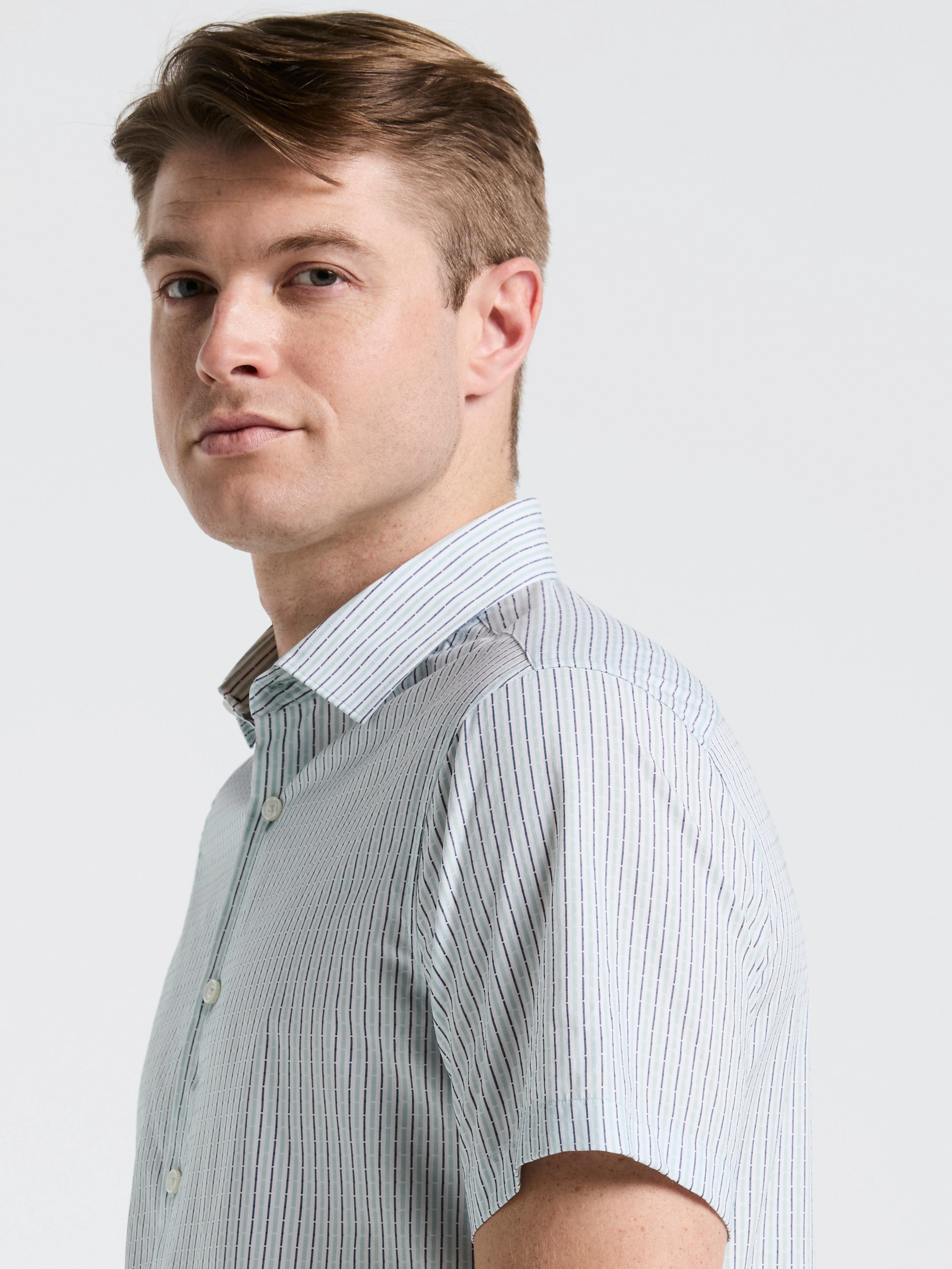 Cotton Dobby Stripe Shirt - Image 4