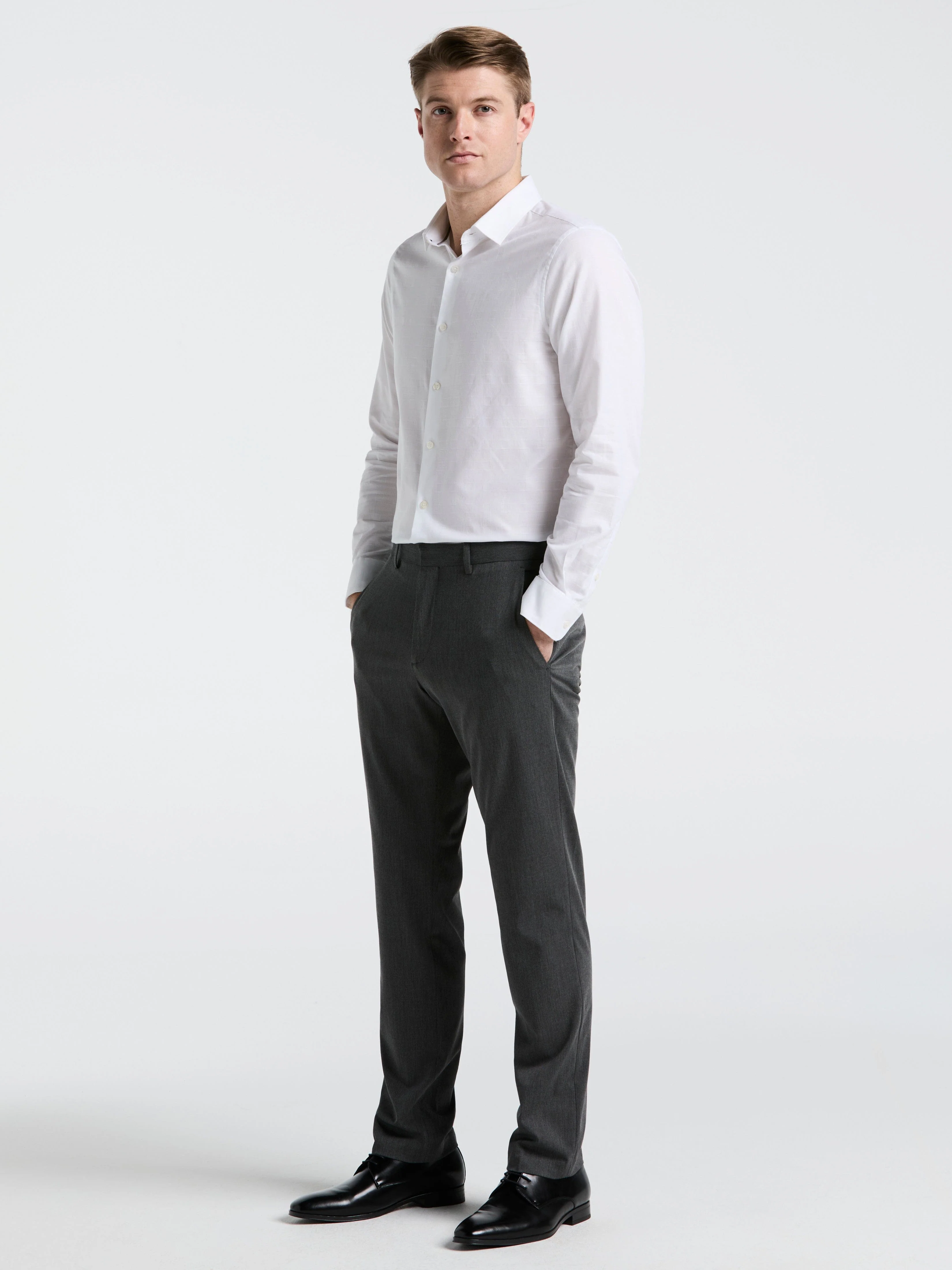 Cotton Dobby Untucked Shirt - Image 3
