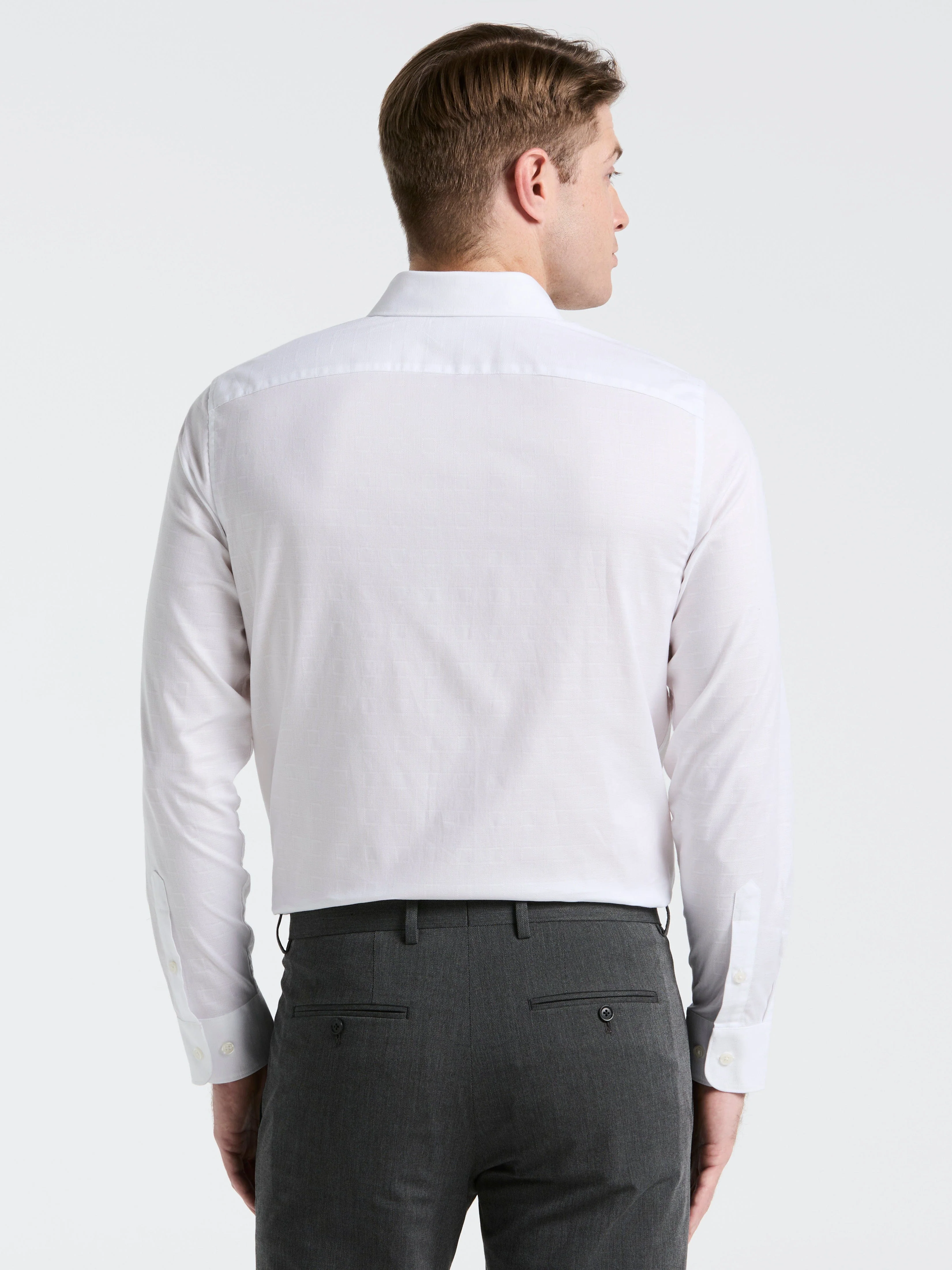 Cotton Dobby Untucked Shirt - Image 4