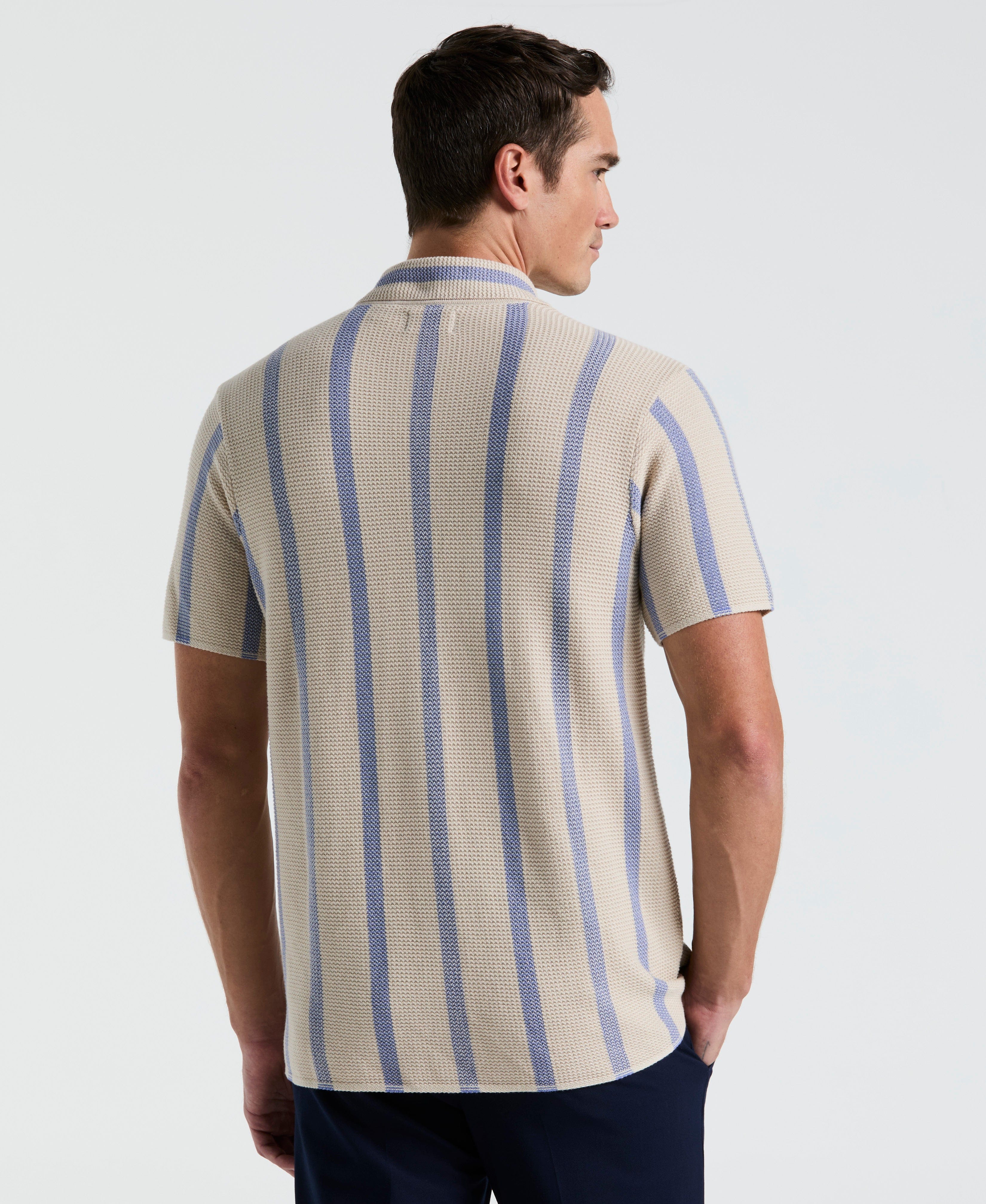 Cotton Open Stitch Sweater Shirt - Image 2