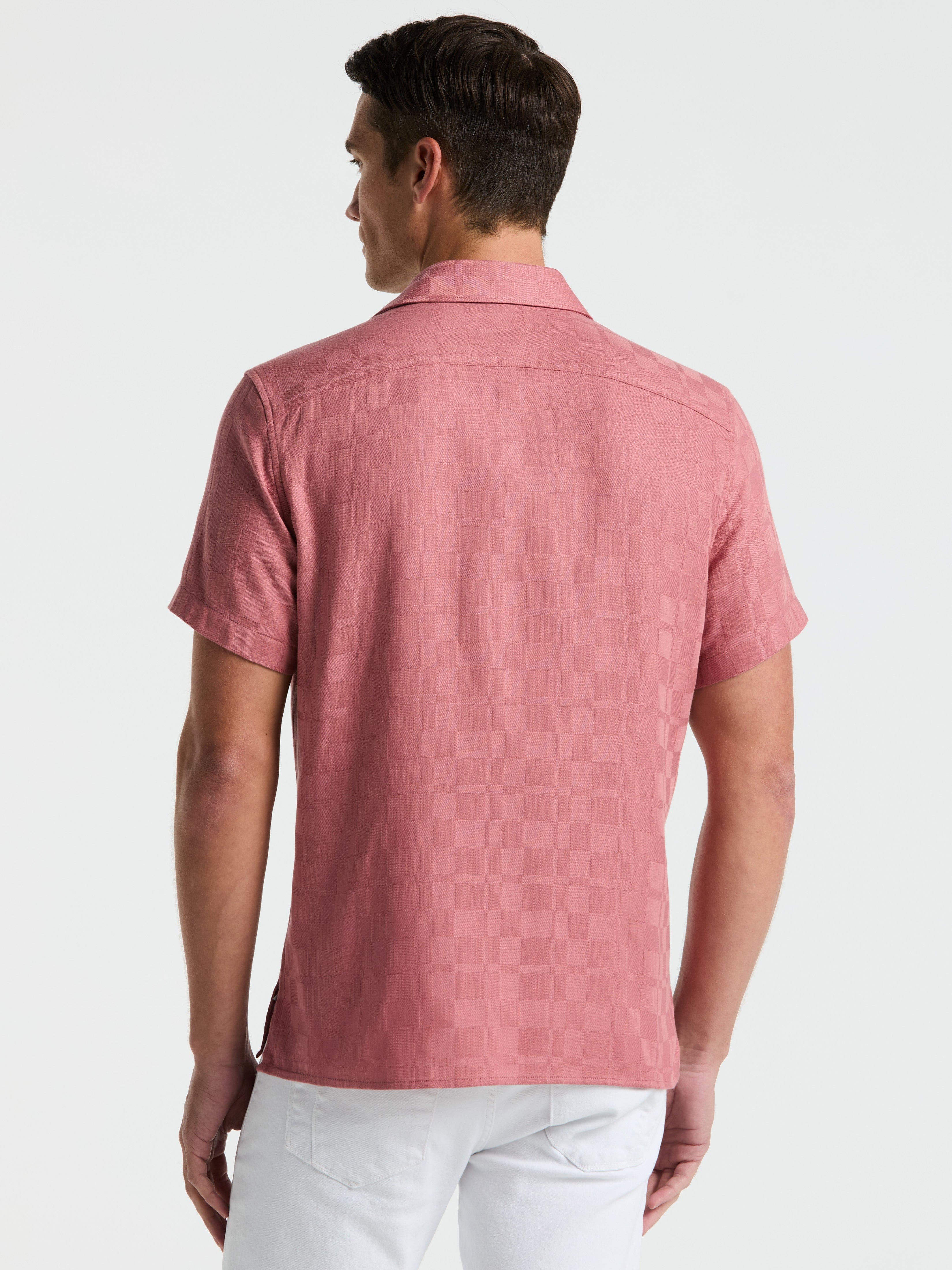 Cotton Textured Check Shirt - Image 4
