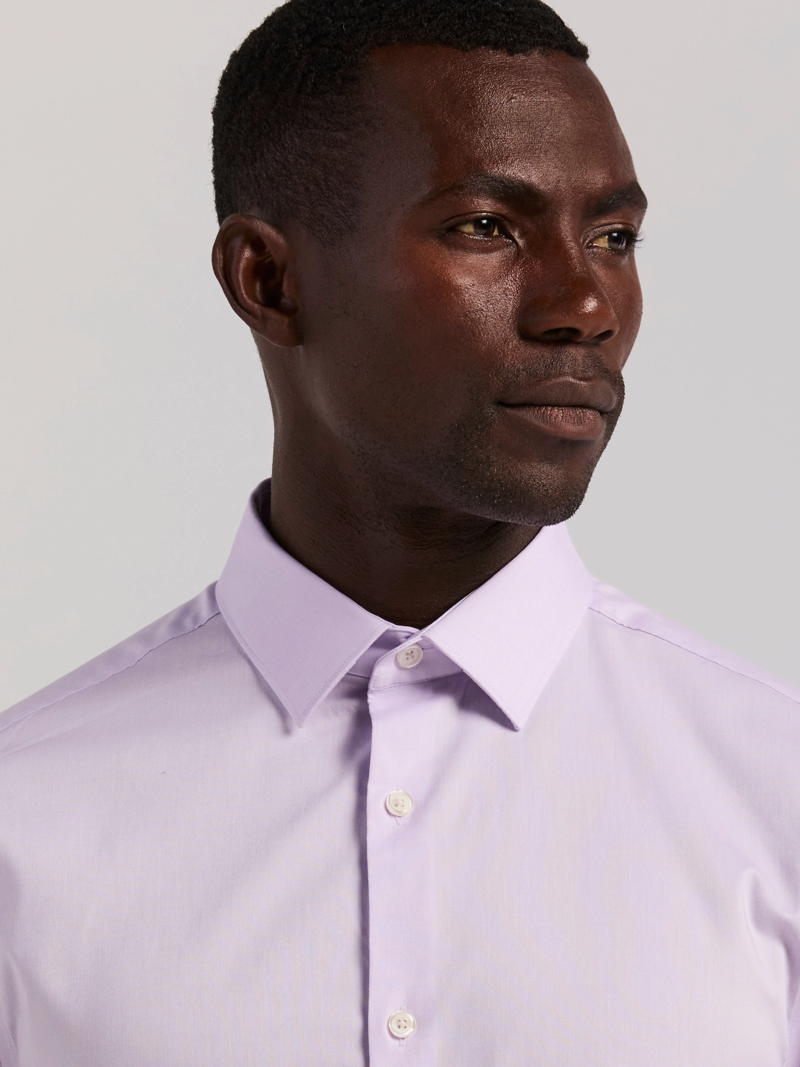 Cotton Slim Fit Royal Oxford Dress Shirt - Image 2