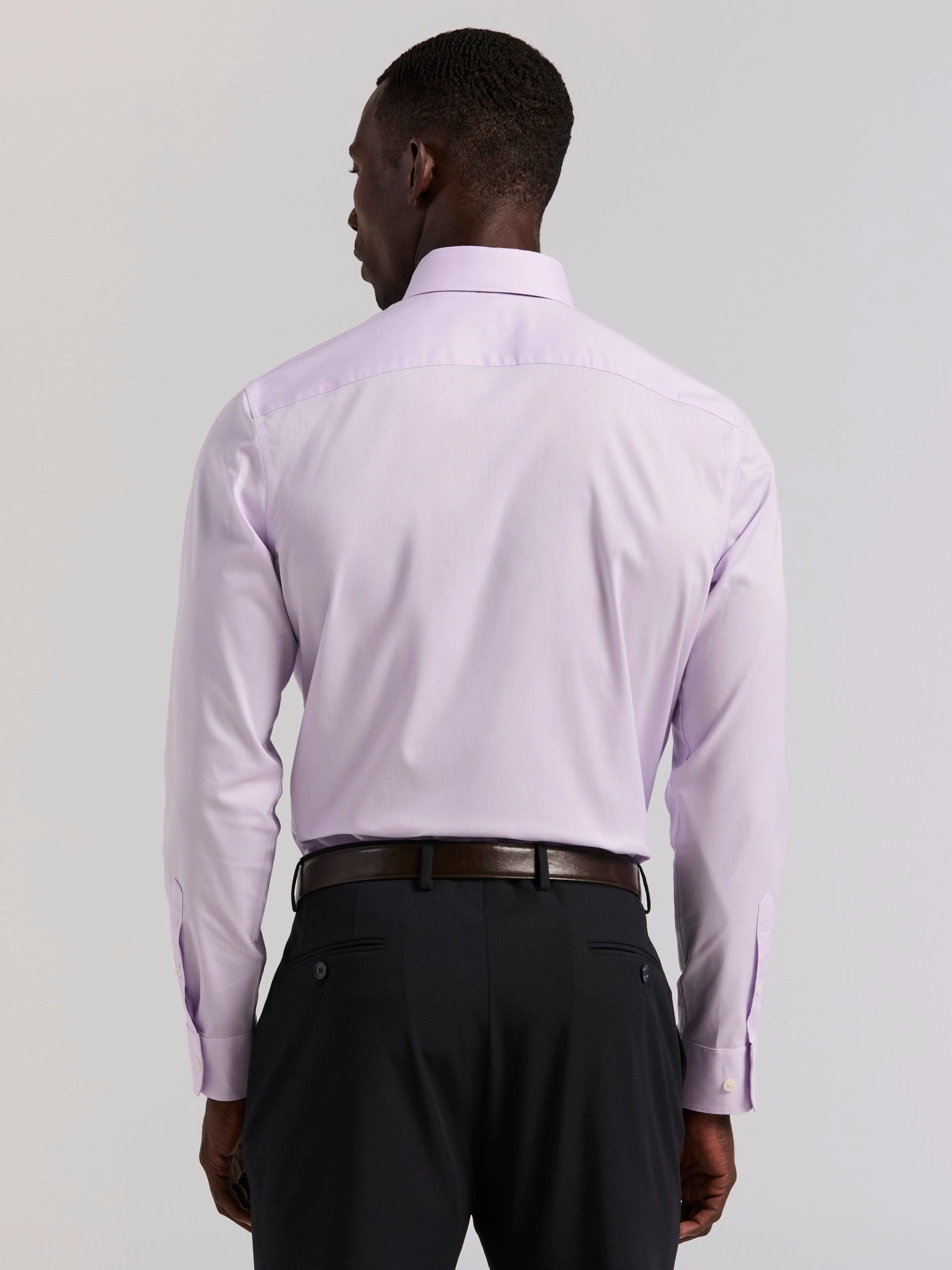 Cotton Slim Fit Royal Oxford Dress Shirt - Image 3