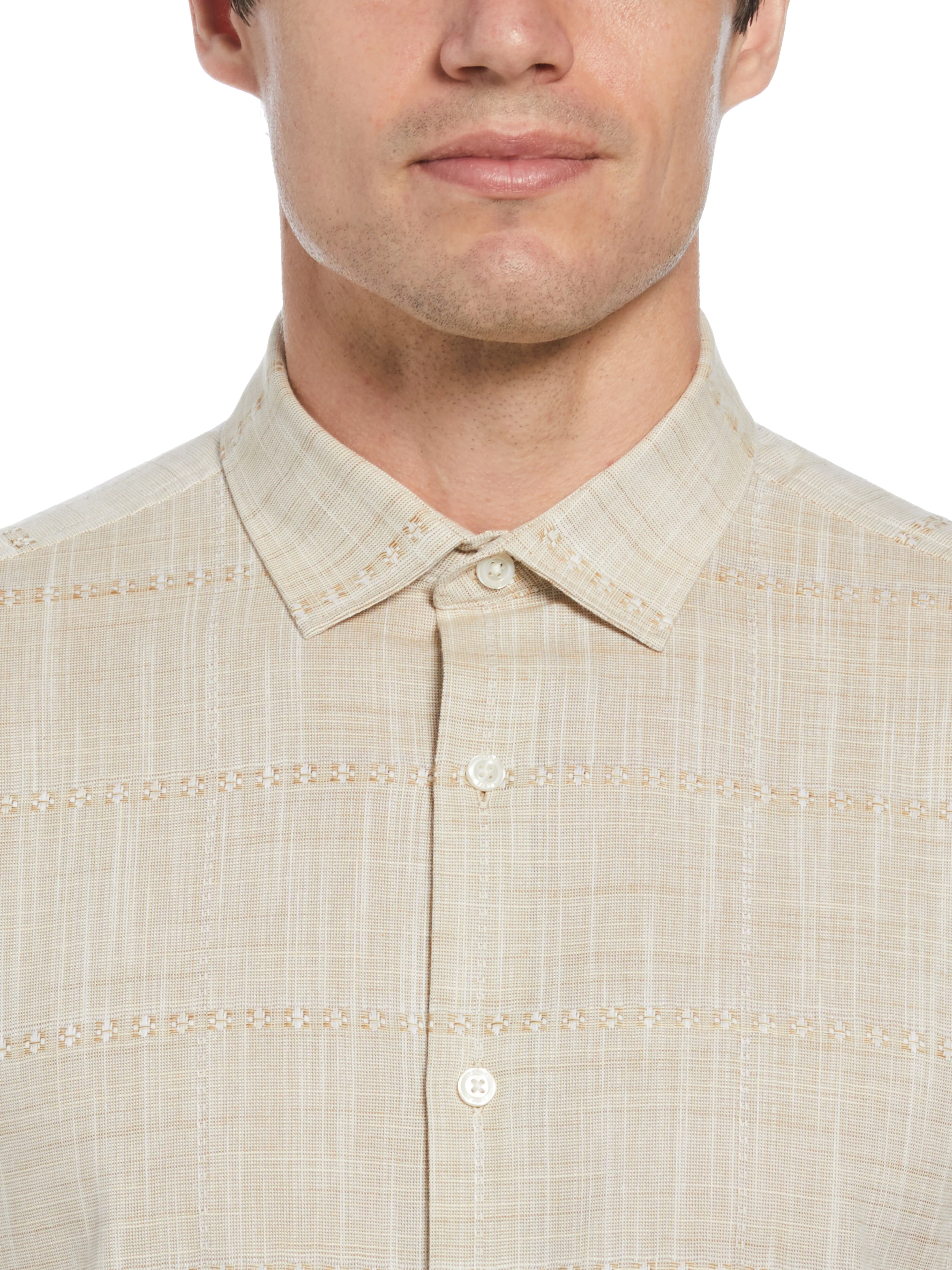 Cotton Slub Plaid Shirt - Image 3
