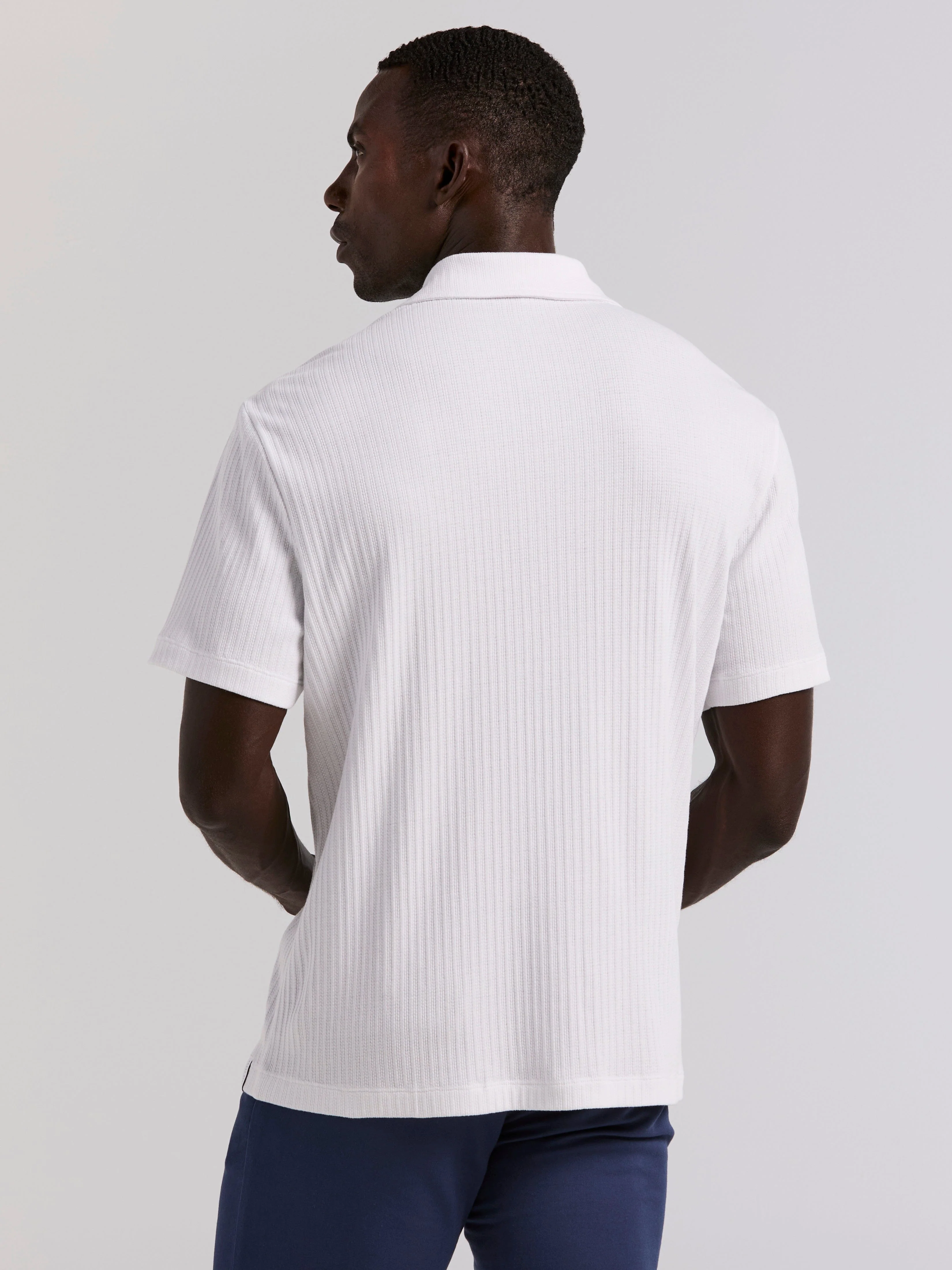 Vertical Stripe Jacquard Button Front Knit - Image 10