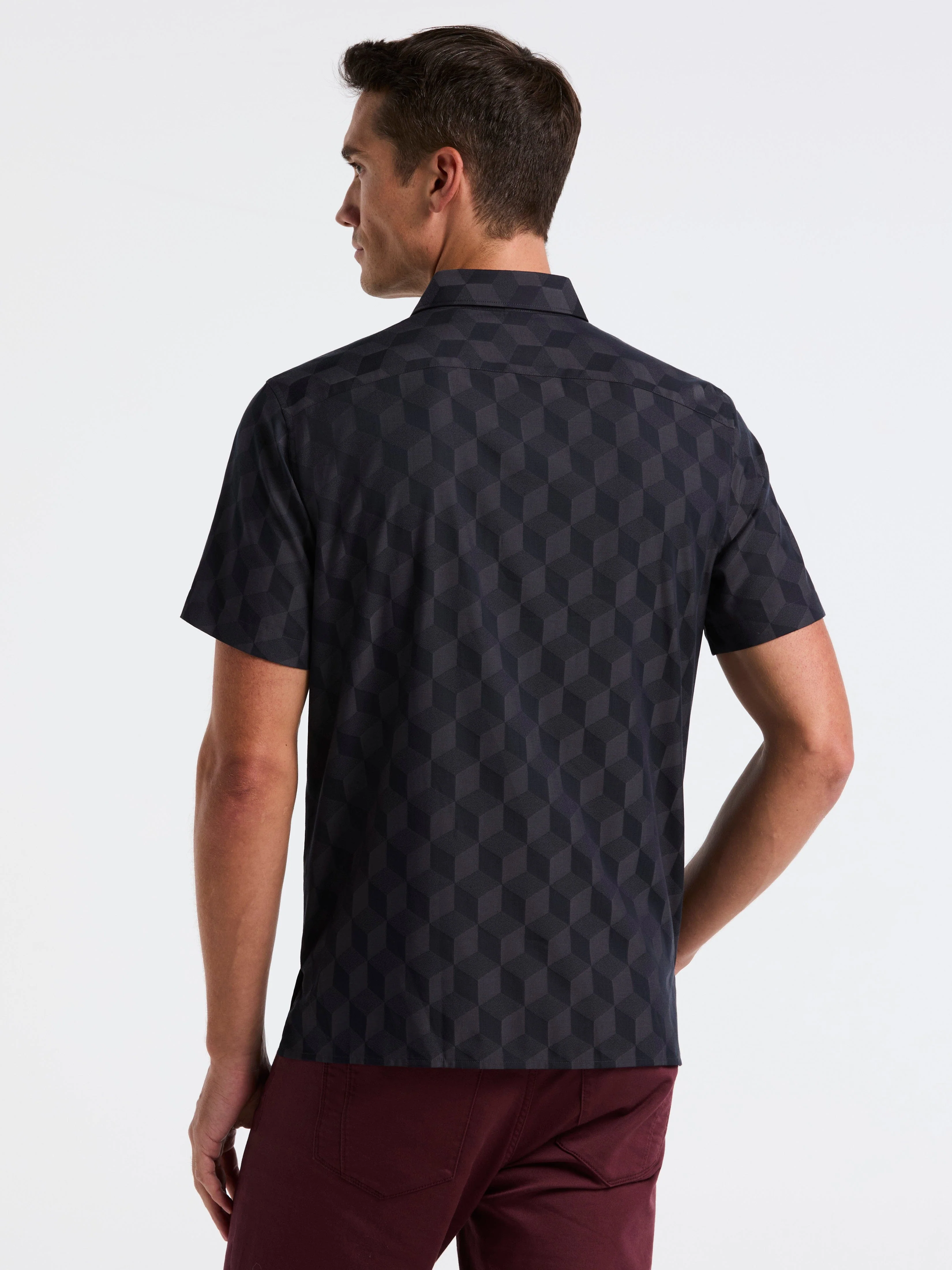 Cube Geo Jacquard Print Shirt - Image 2