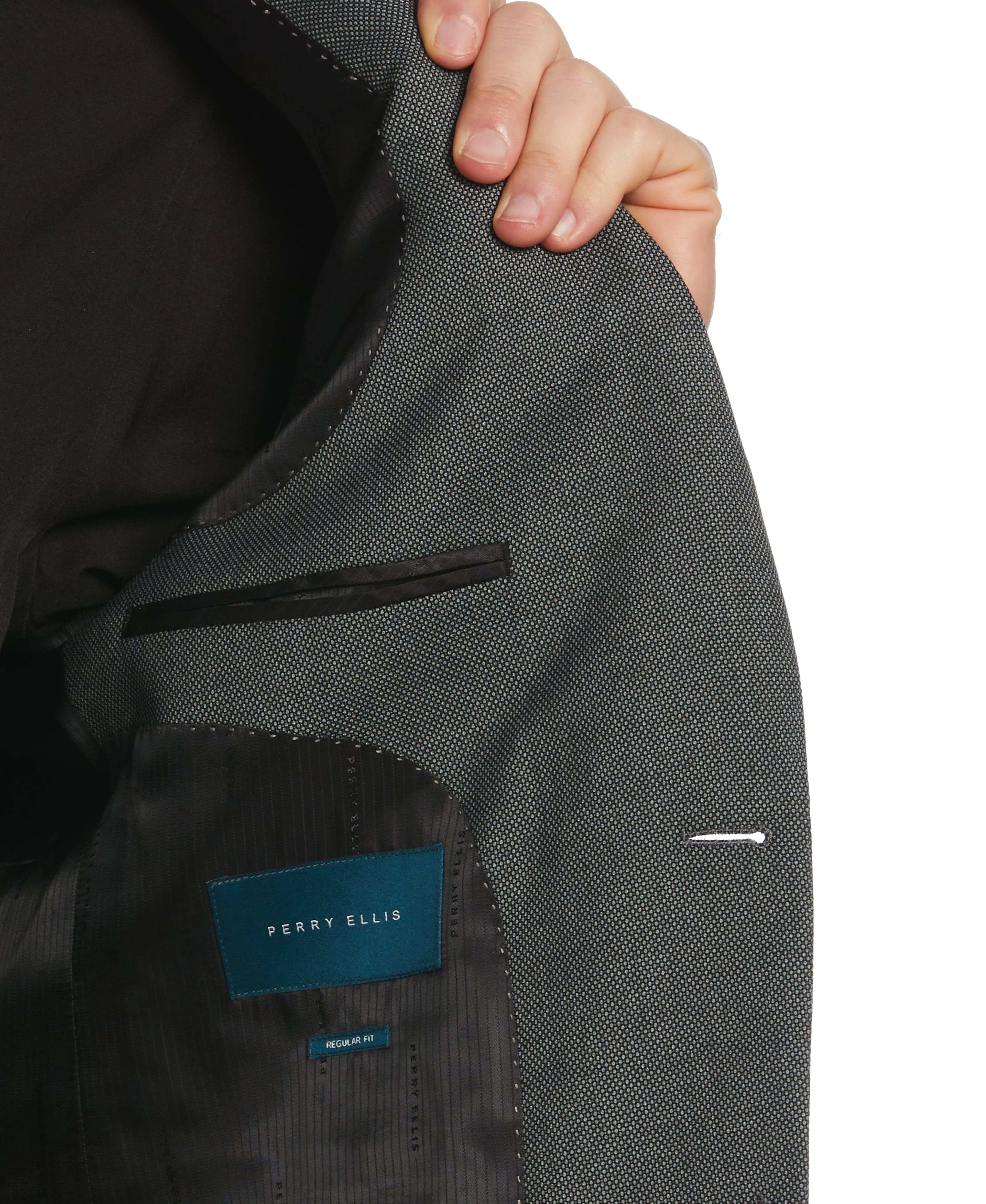 Classic Fit Solid Stretch Suit Jacket - Image 3