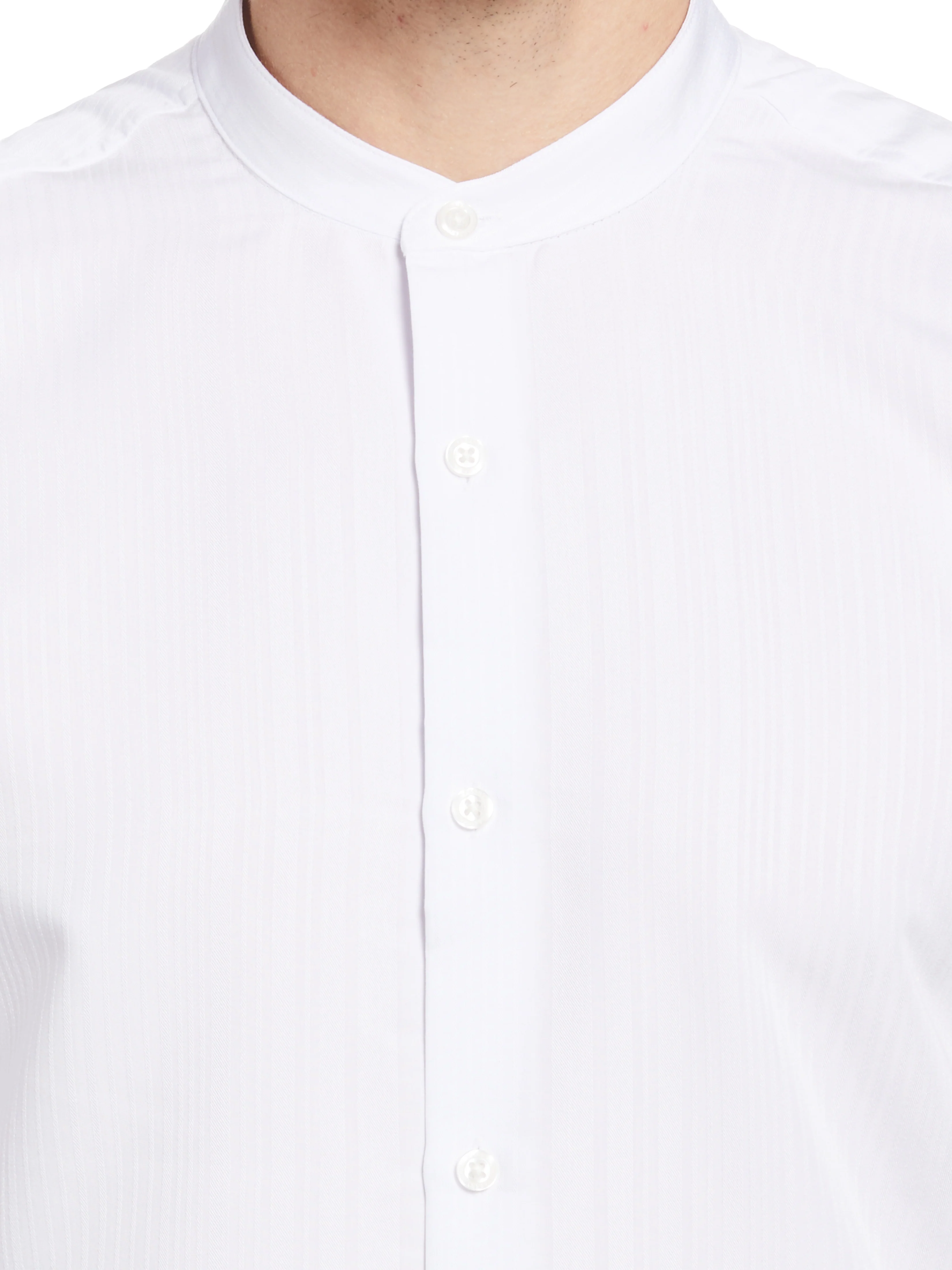 Dobby Banded Stretch Collar Shirt - Image 3