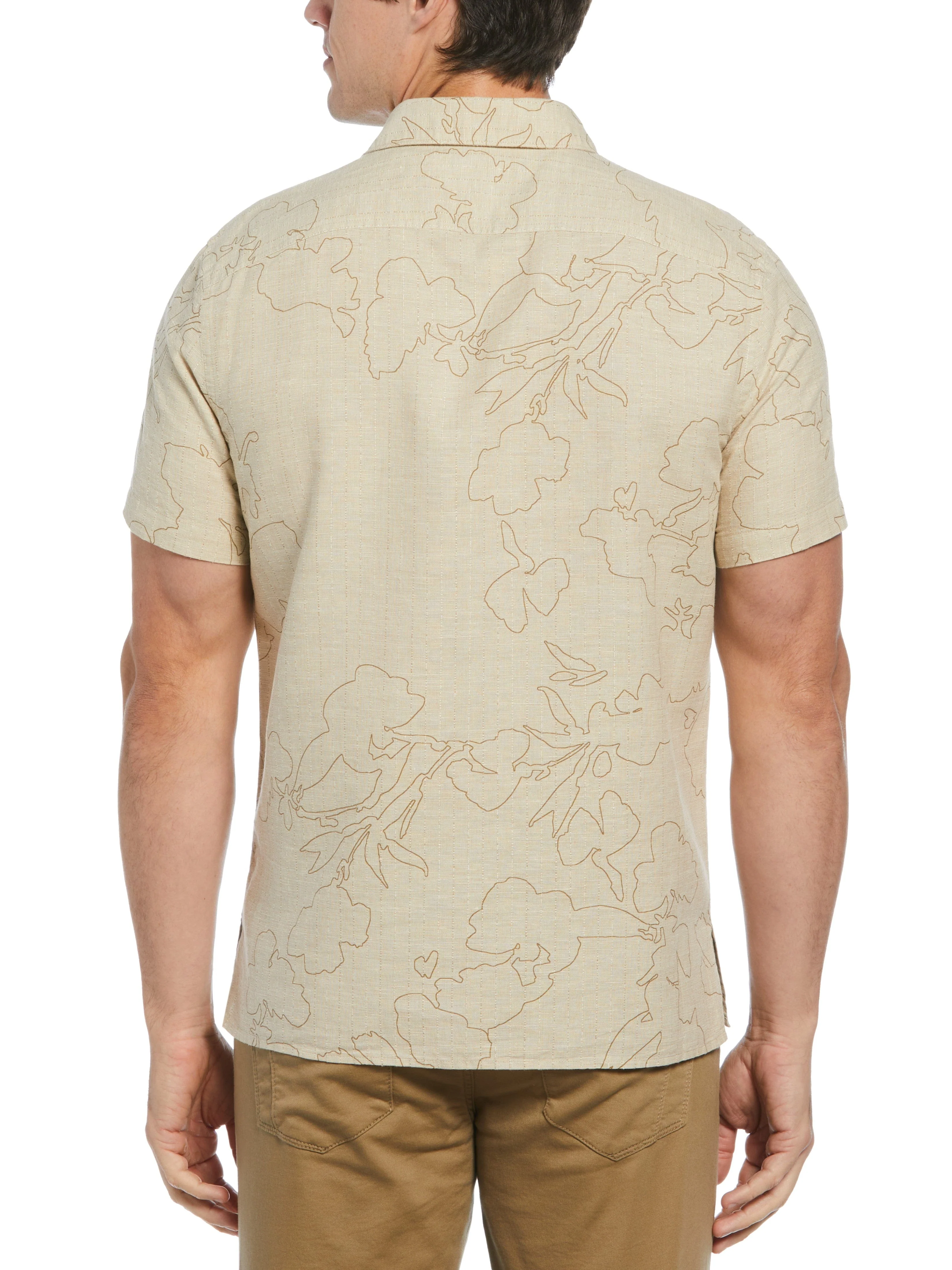 Dobby Floral Print Shirt - Image 2