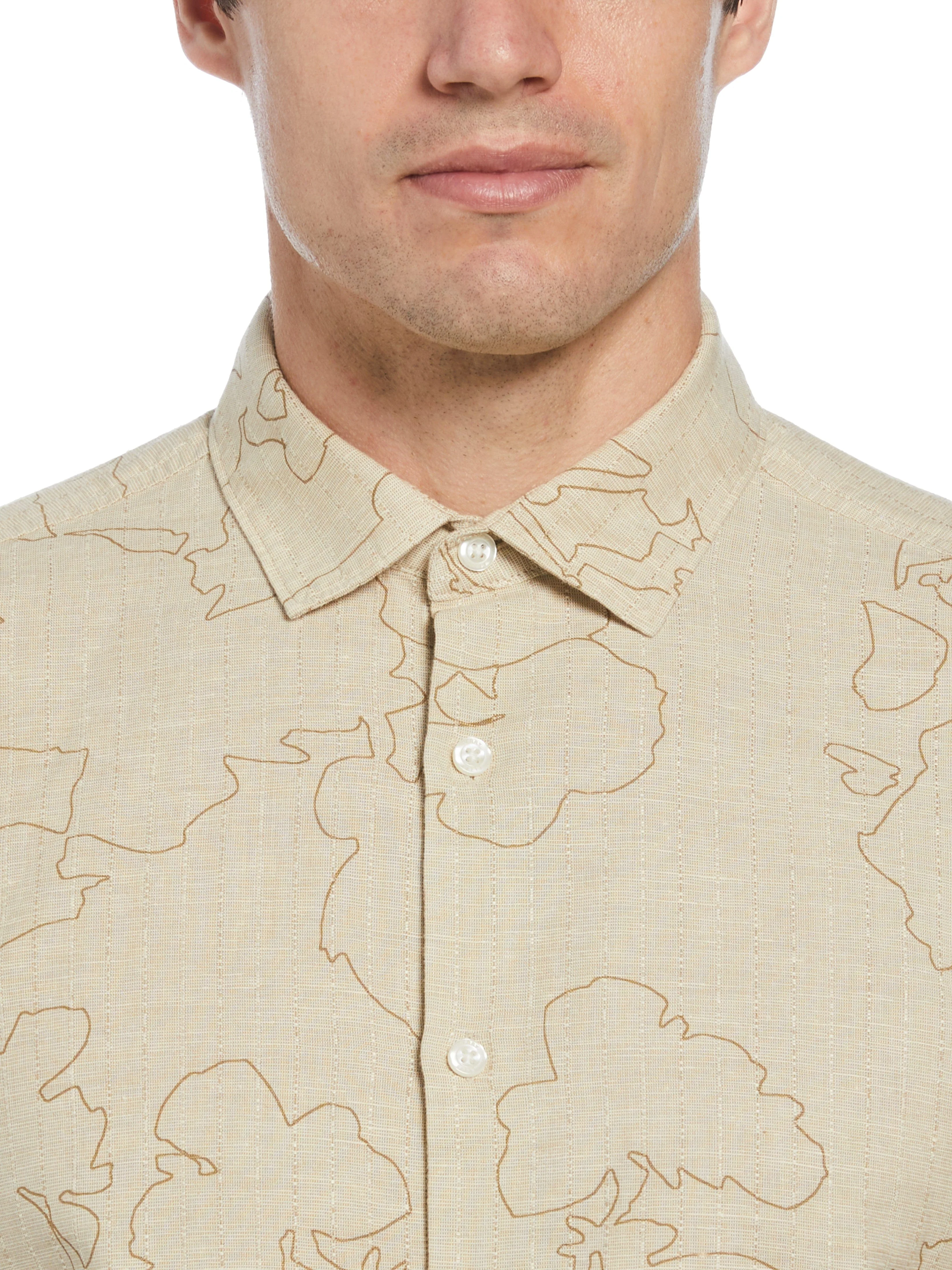 Dobby Floral Print Shirt - Image 3