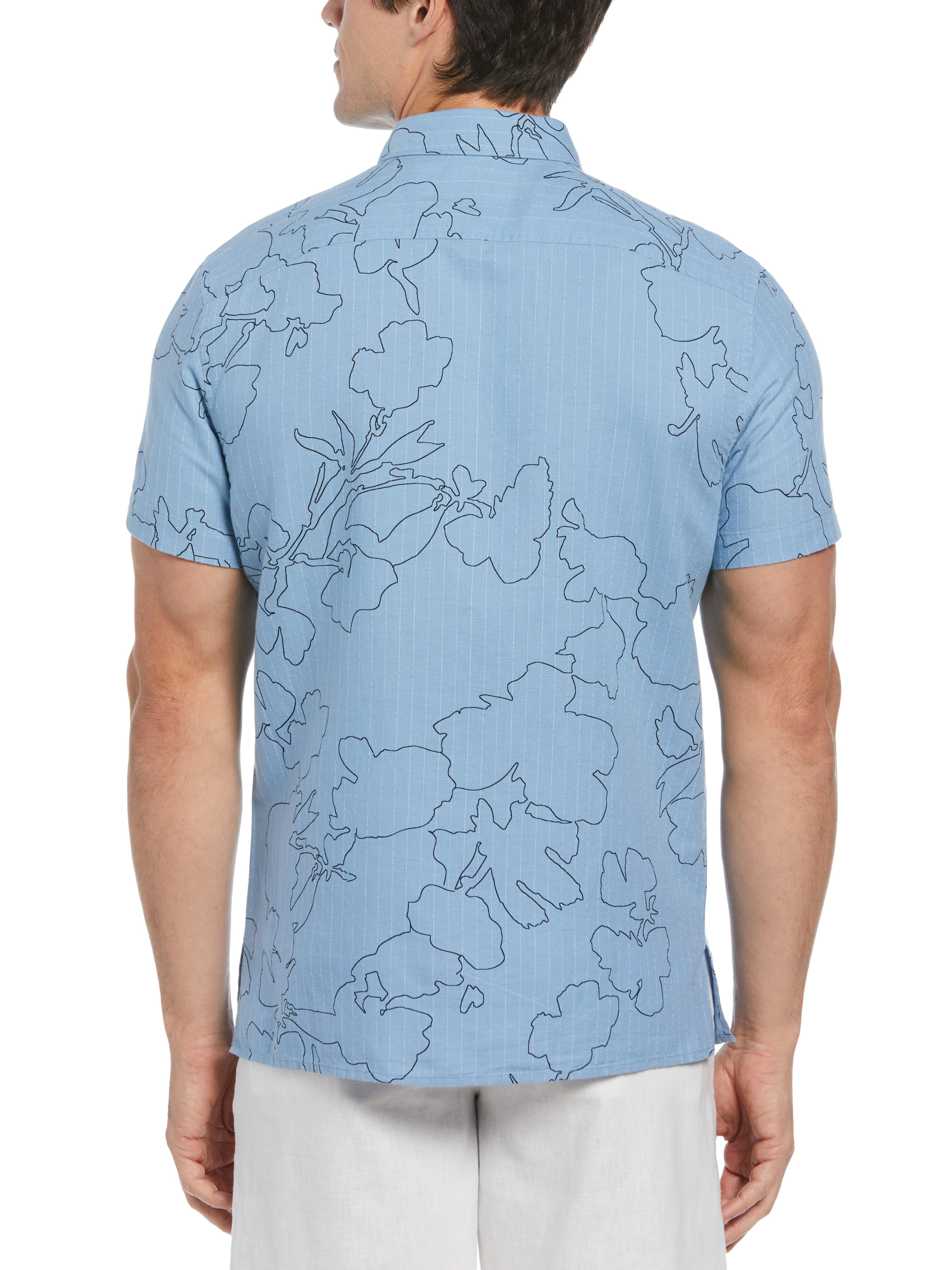 Dobby Floral Print Shirt - Image 5