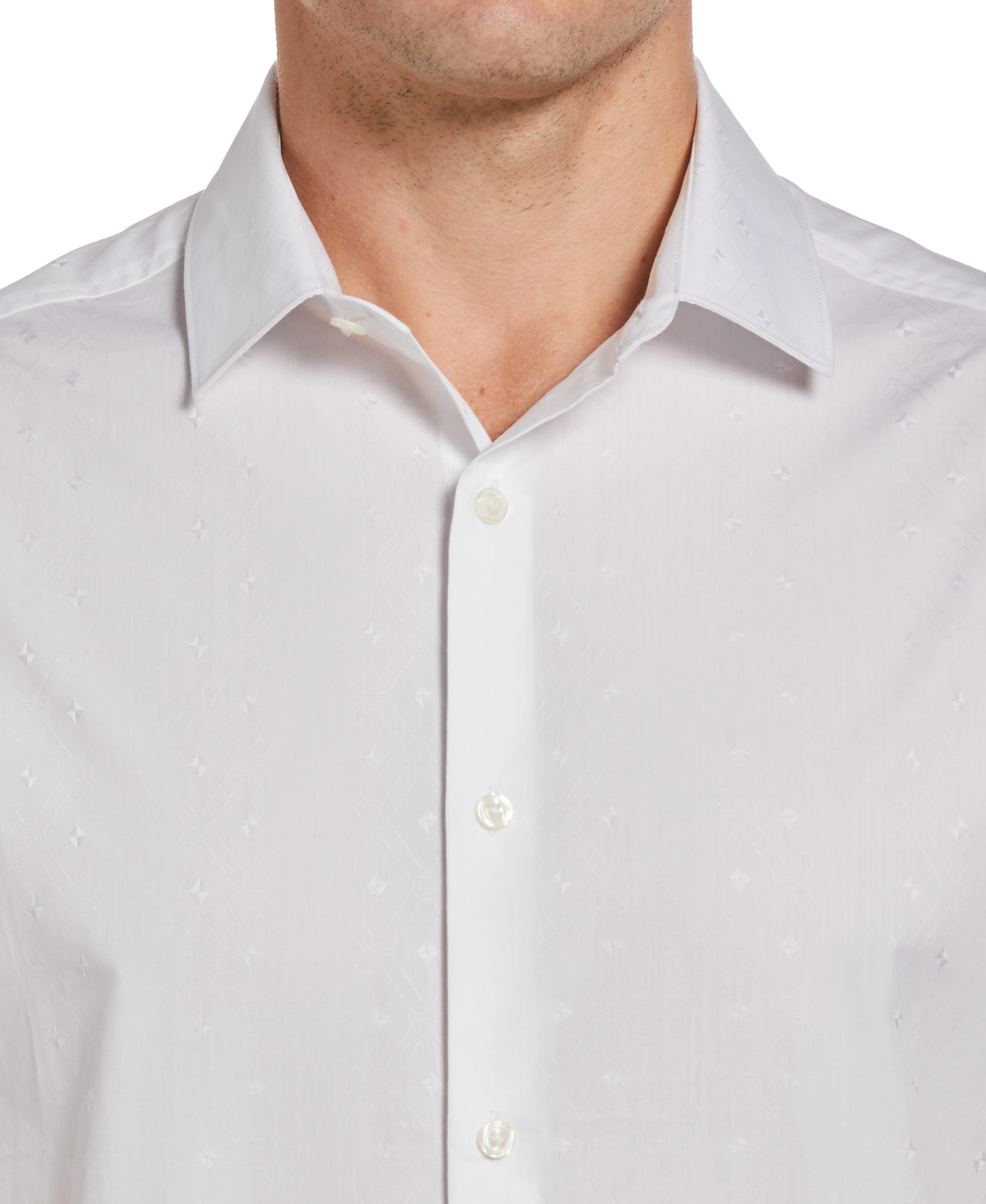 Dobby Geo Stripe Print Shirt - Image 3