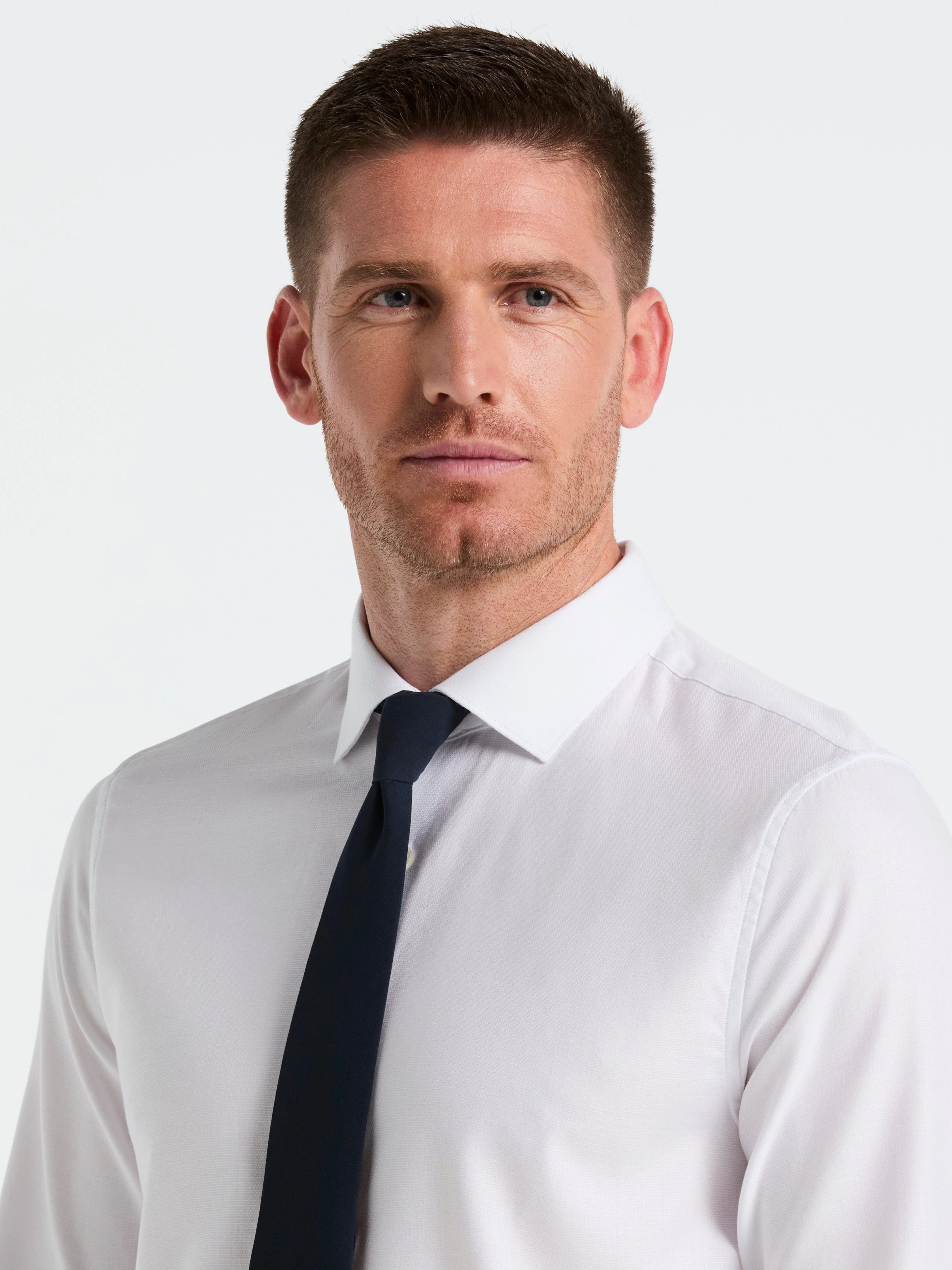Dobby Micro Diamond Print Dress Shirt - Image 2