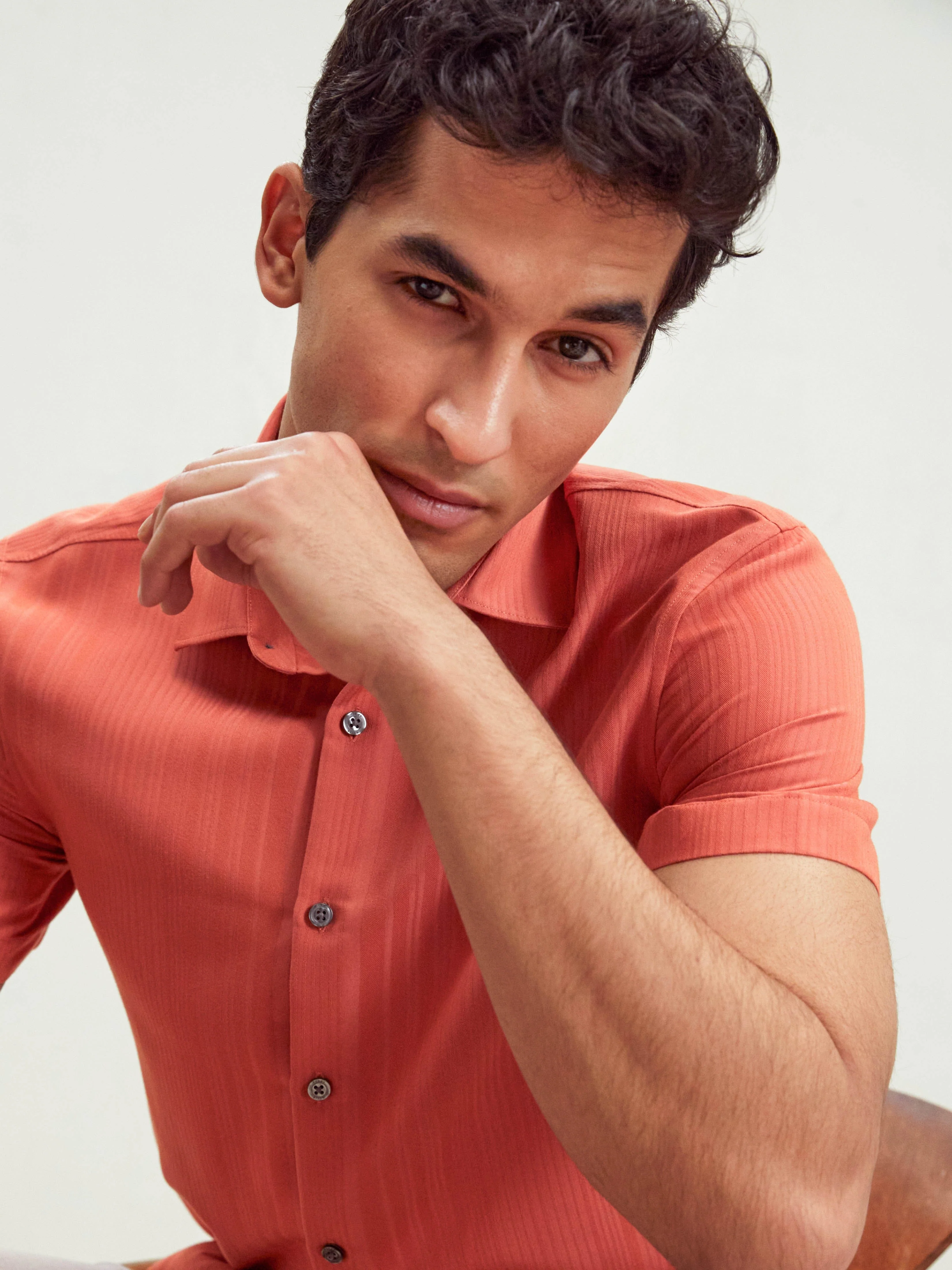 Dobby Sateen Stripe Shirt - Image 3