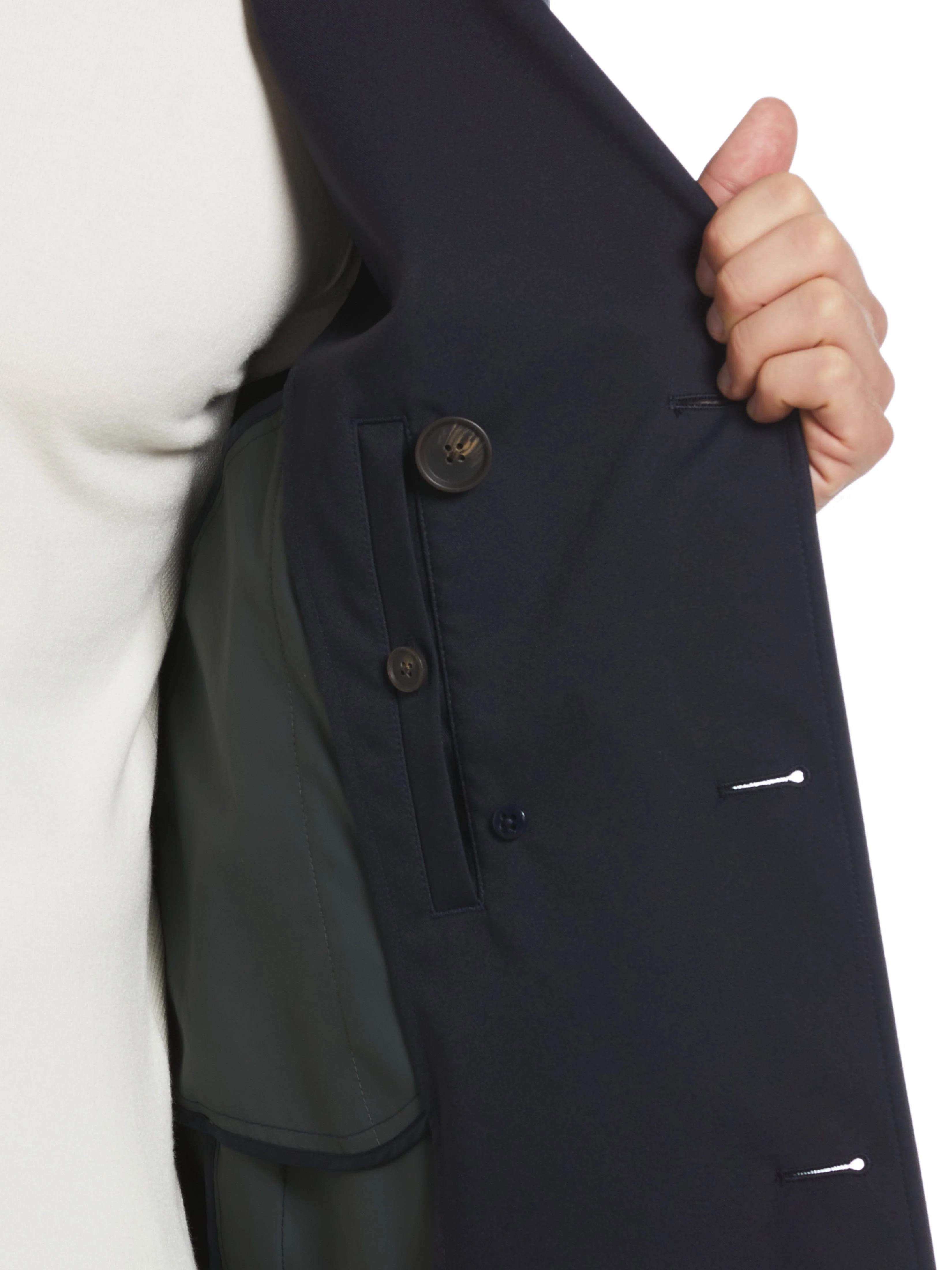 Elias All Weather Nylon Pea Coat - Image 3