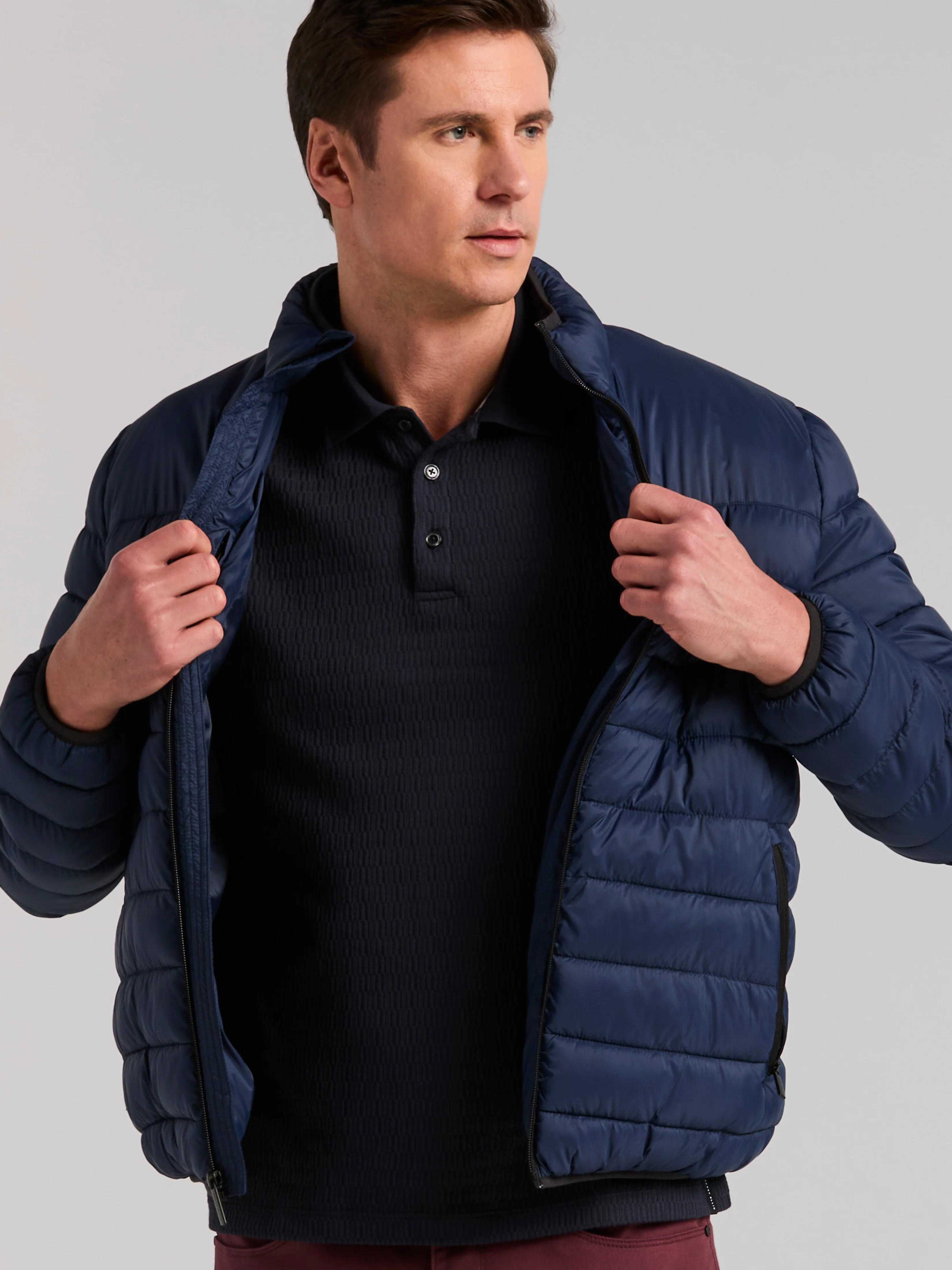 Geometric Jacquard Polo Shirt - Image 10