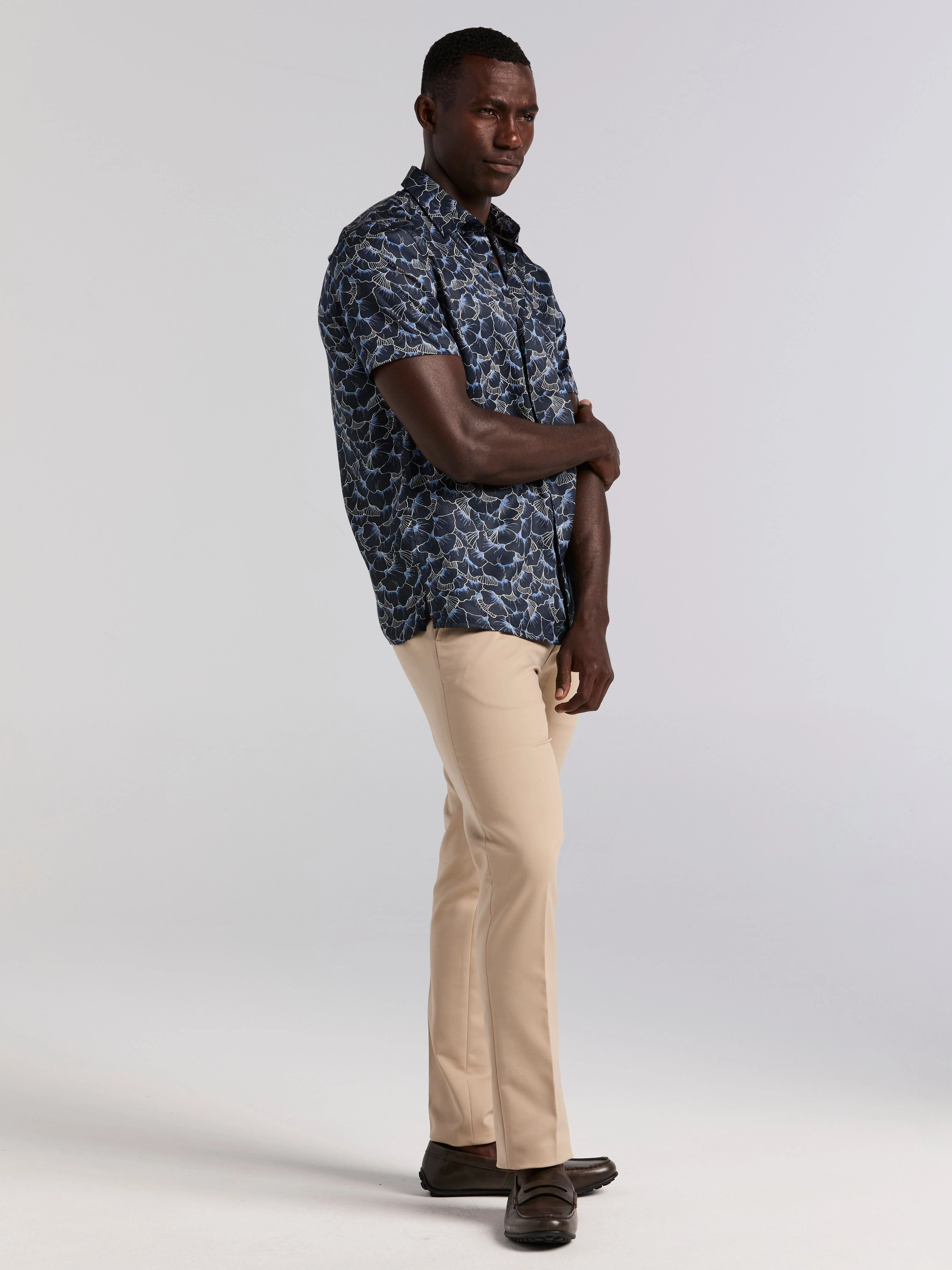 Ginkgo Print Short Sleeve Shirt - Image 4