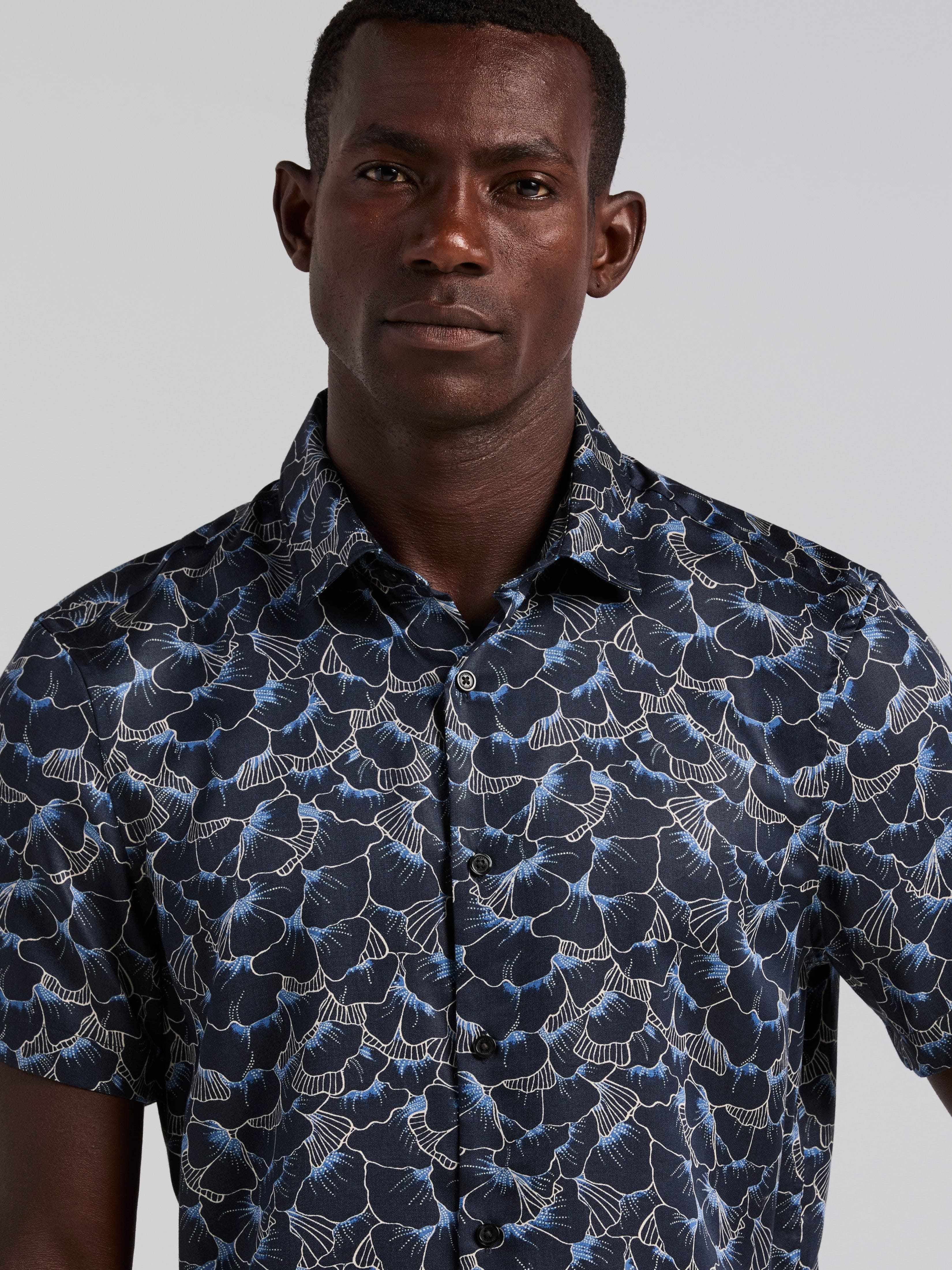 Ginkgo Print Short Sleeve Shirt - Image 5