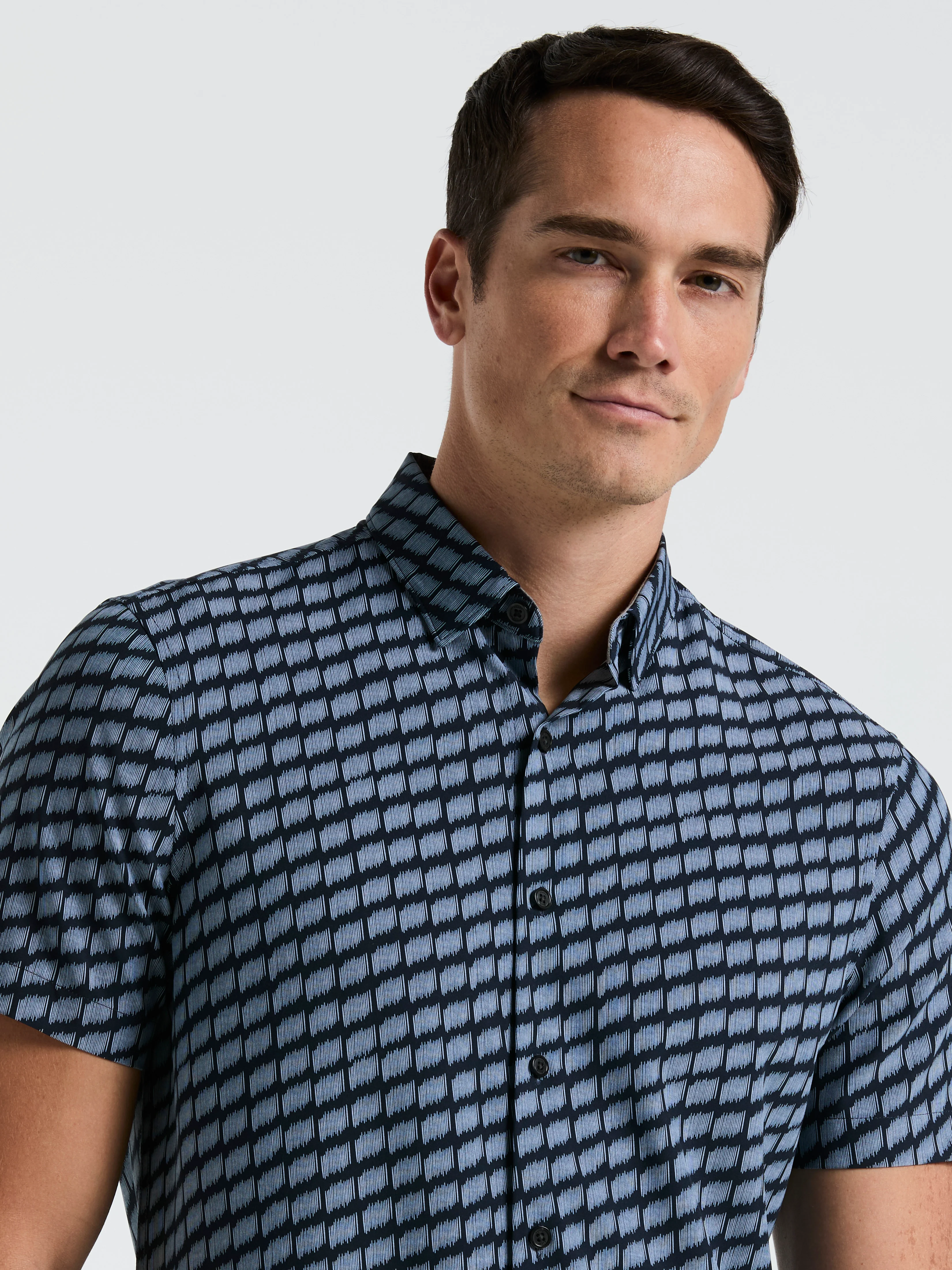 Total Stretch Hash Mark Print Slim Fit Shirt - Image 2