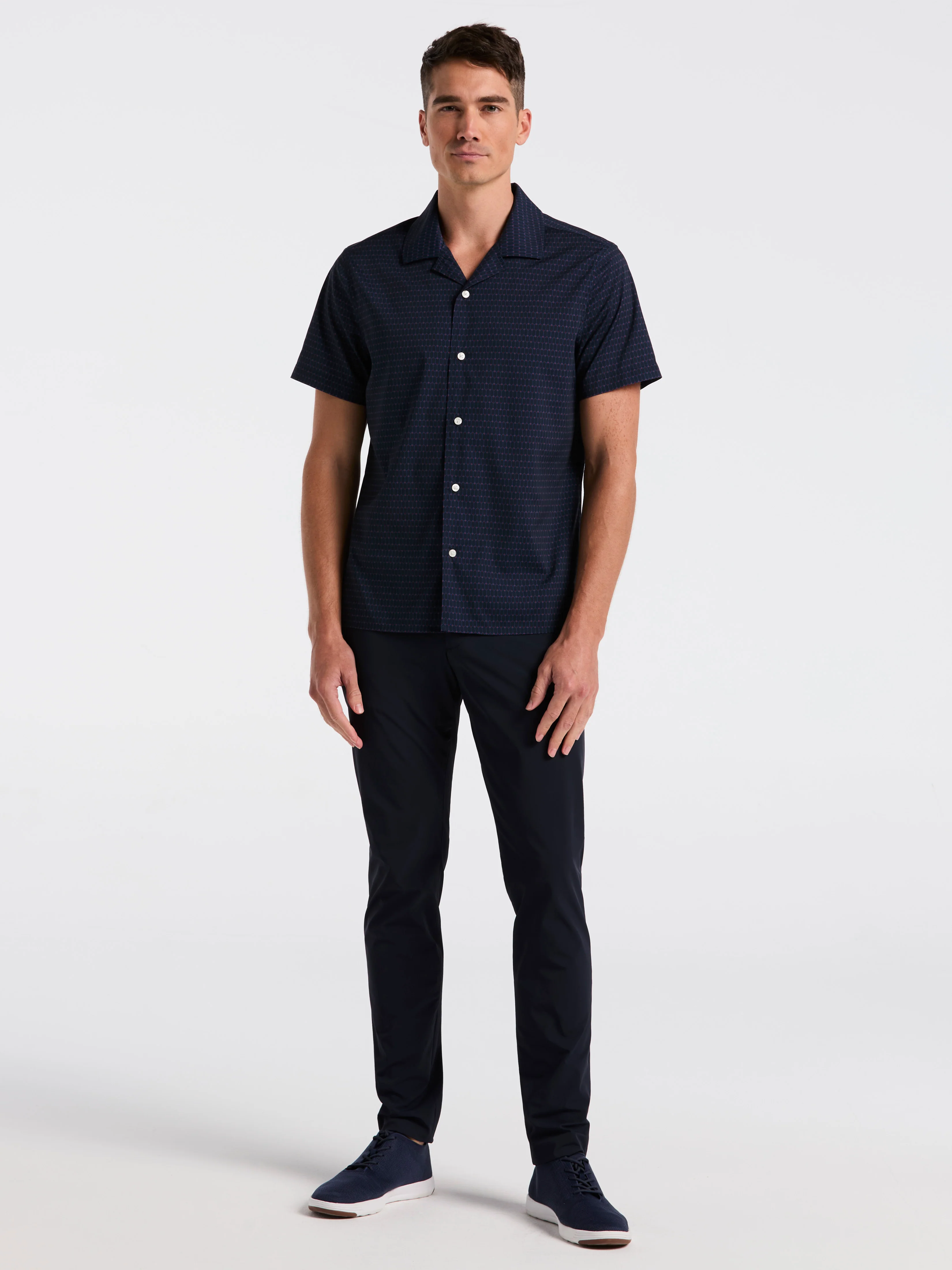 Hexagon Pop Print Camp Collar Shirt - Image 10