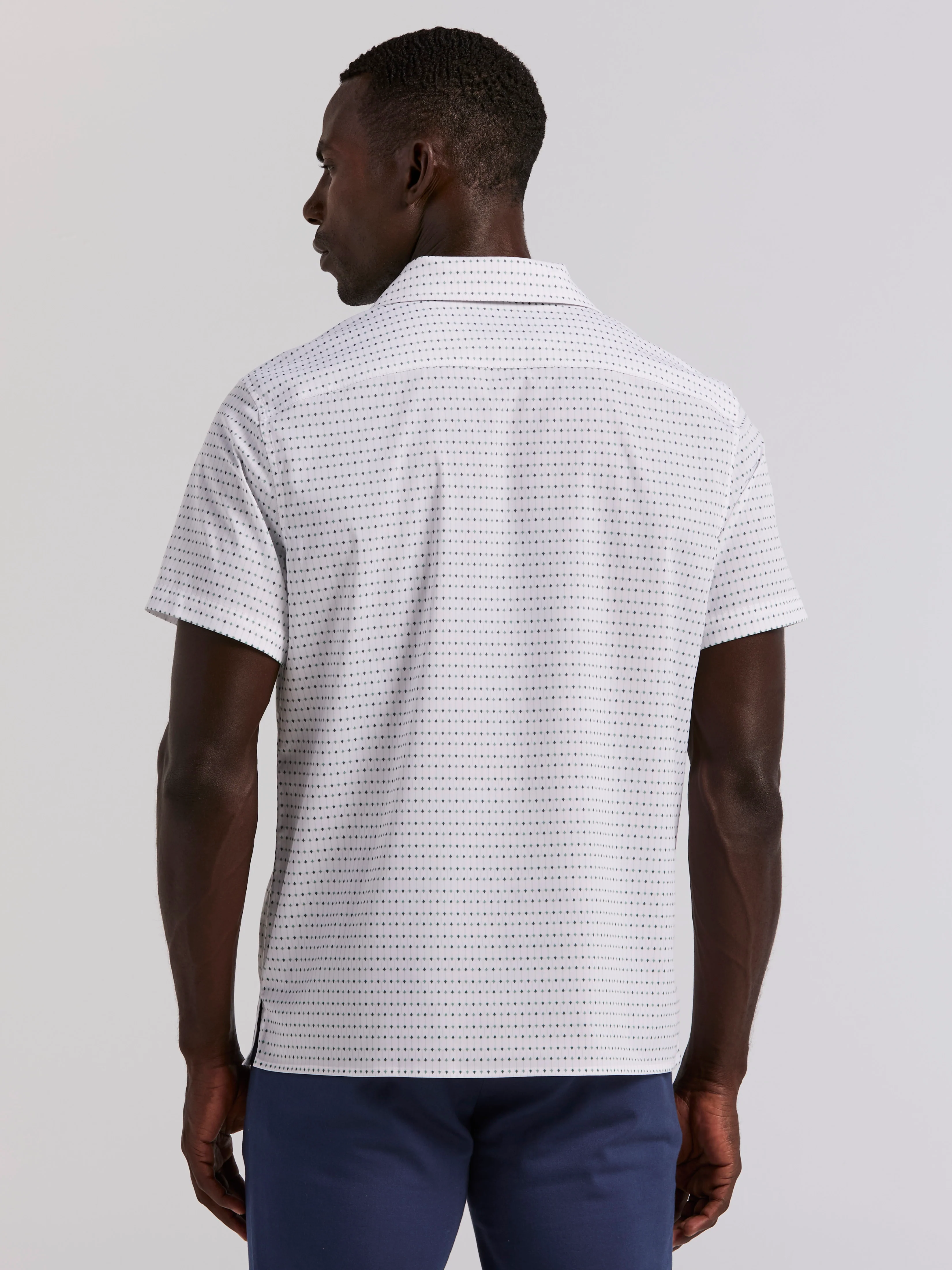Hexagon Pop Print Camp Collar Shirt - Image 4