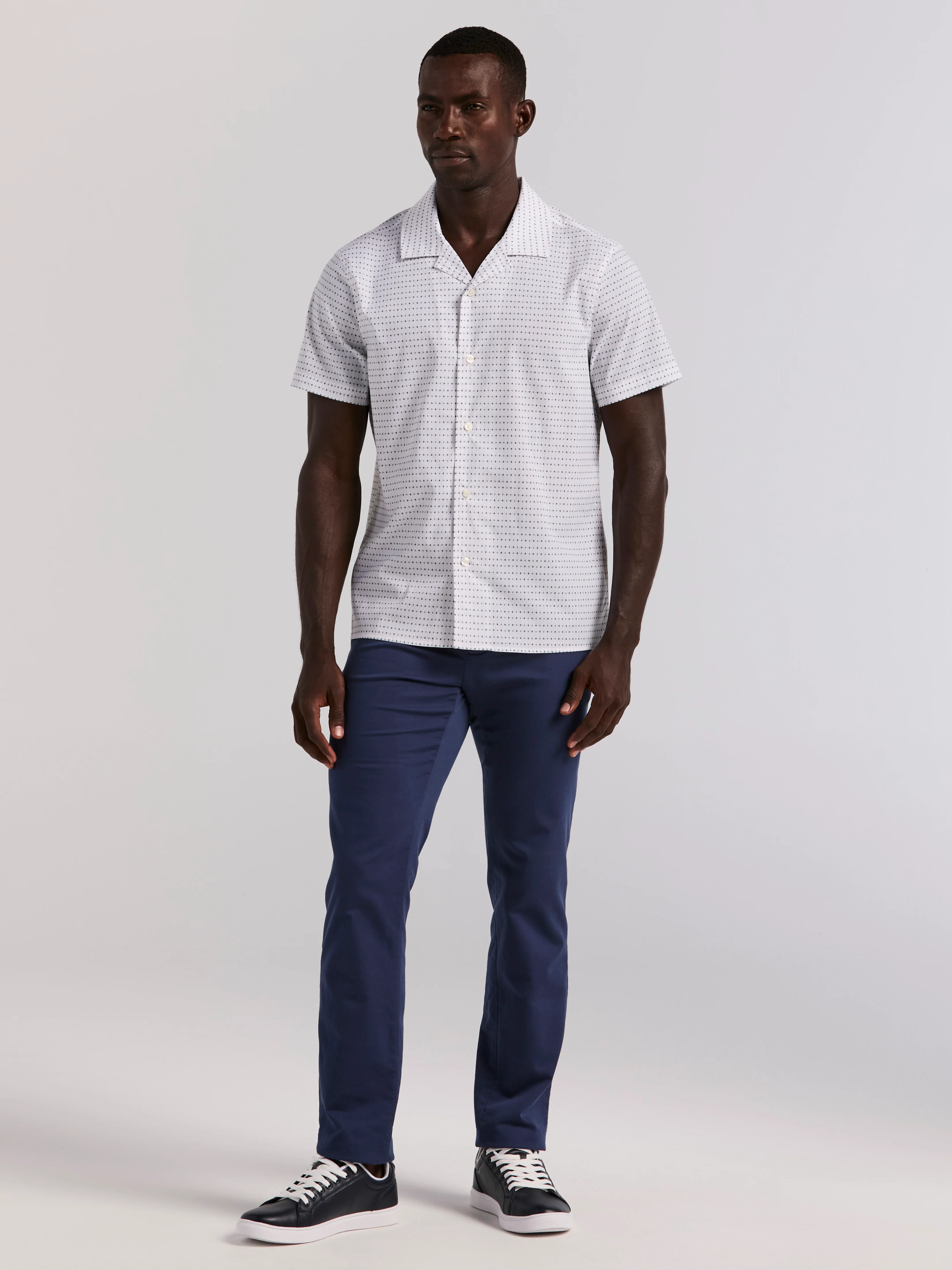 Hexagon Pop Print Camp Collar Shirt - Image 5