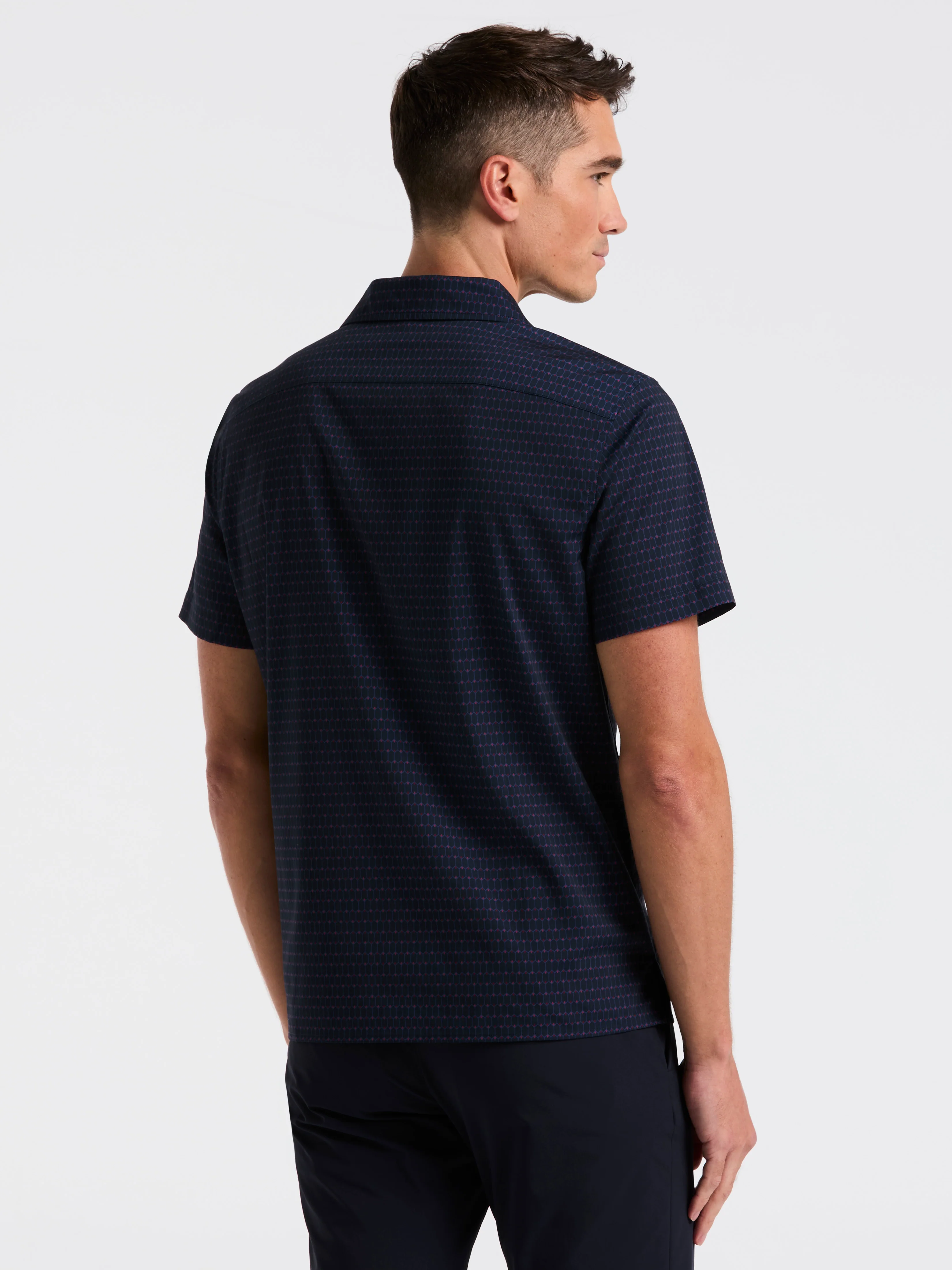 Hexagon Pop Print Camp Collar Shirt - Image 9