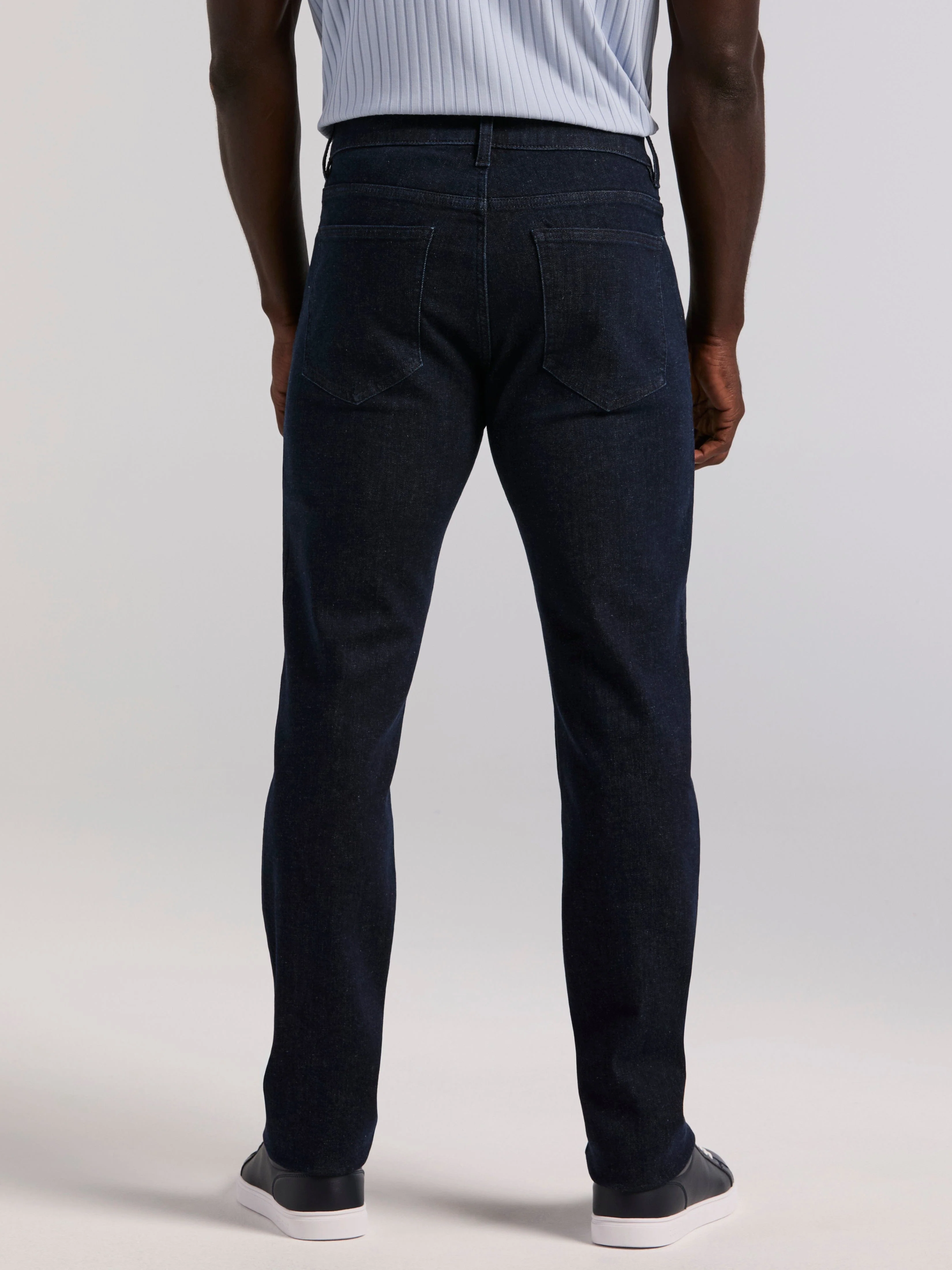 Slim Fit Indigo Rinse 5-Pocket Stretch Denim Jeans - Image 2