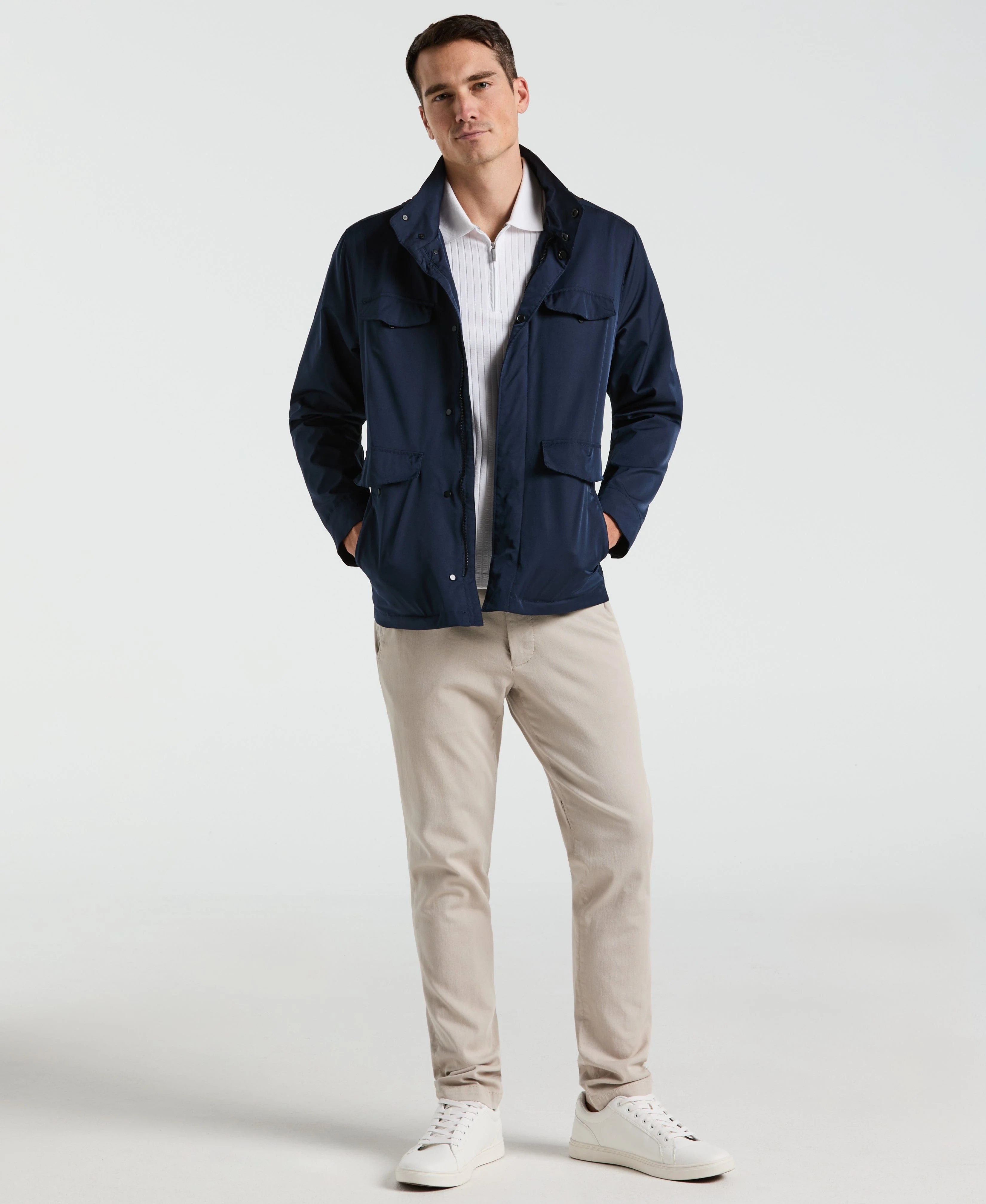 Iridescent Twill 6-Pocket Jacket - Image 2