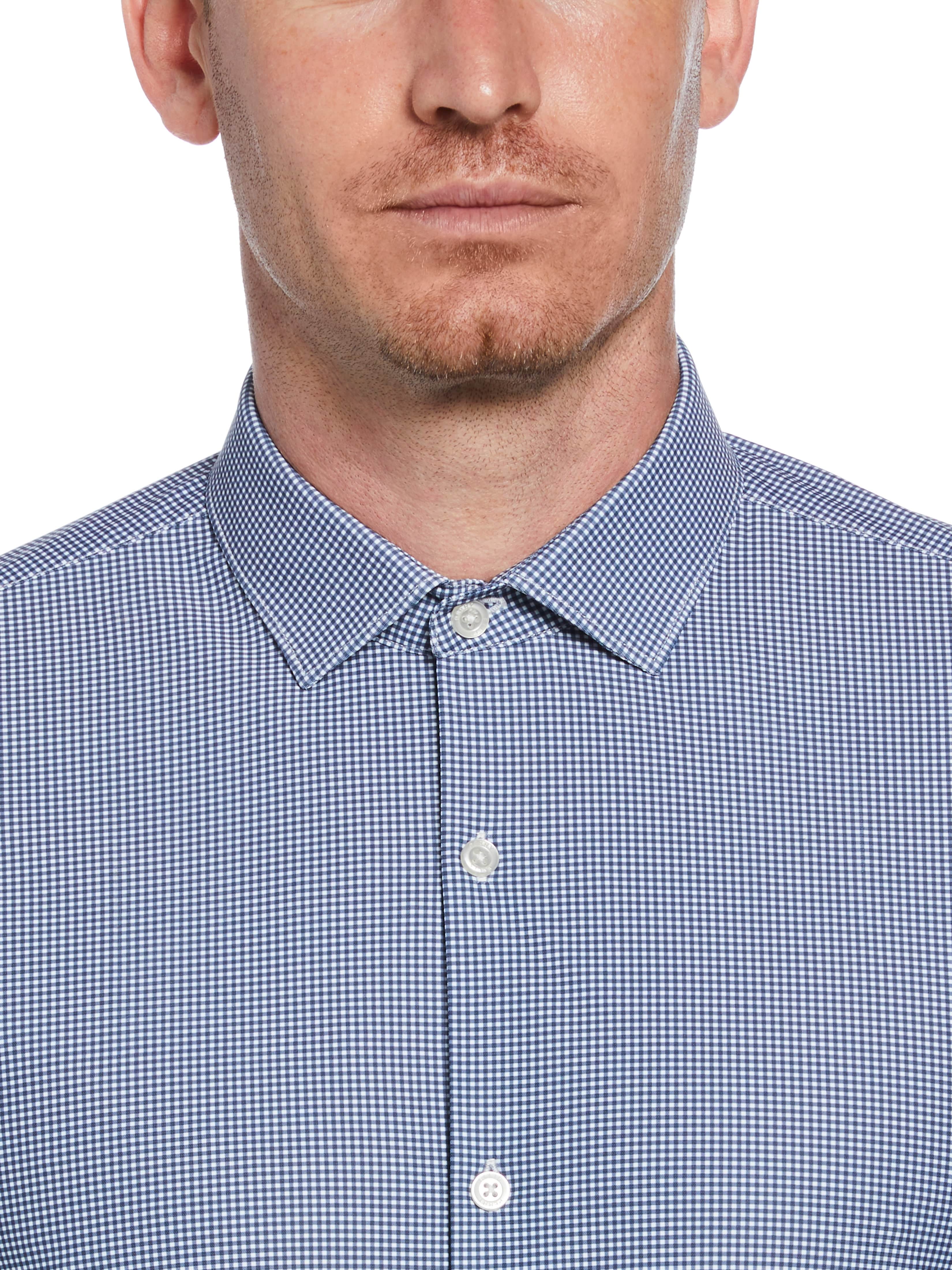 Slim Fit Checkered Button-Down Dress Shirt - Image 2