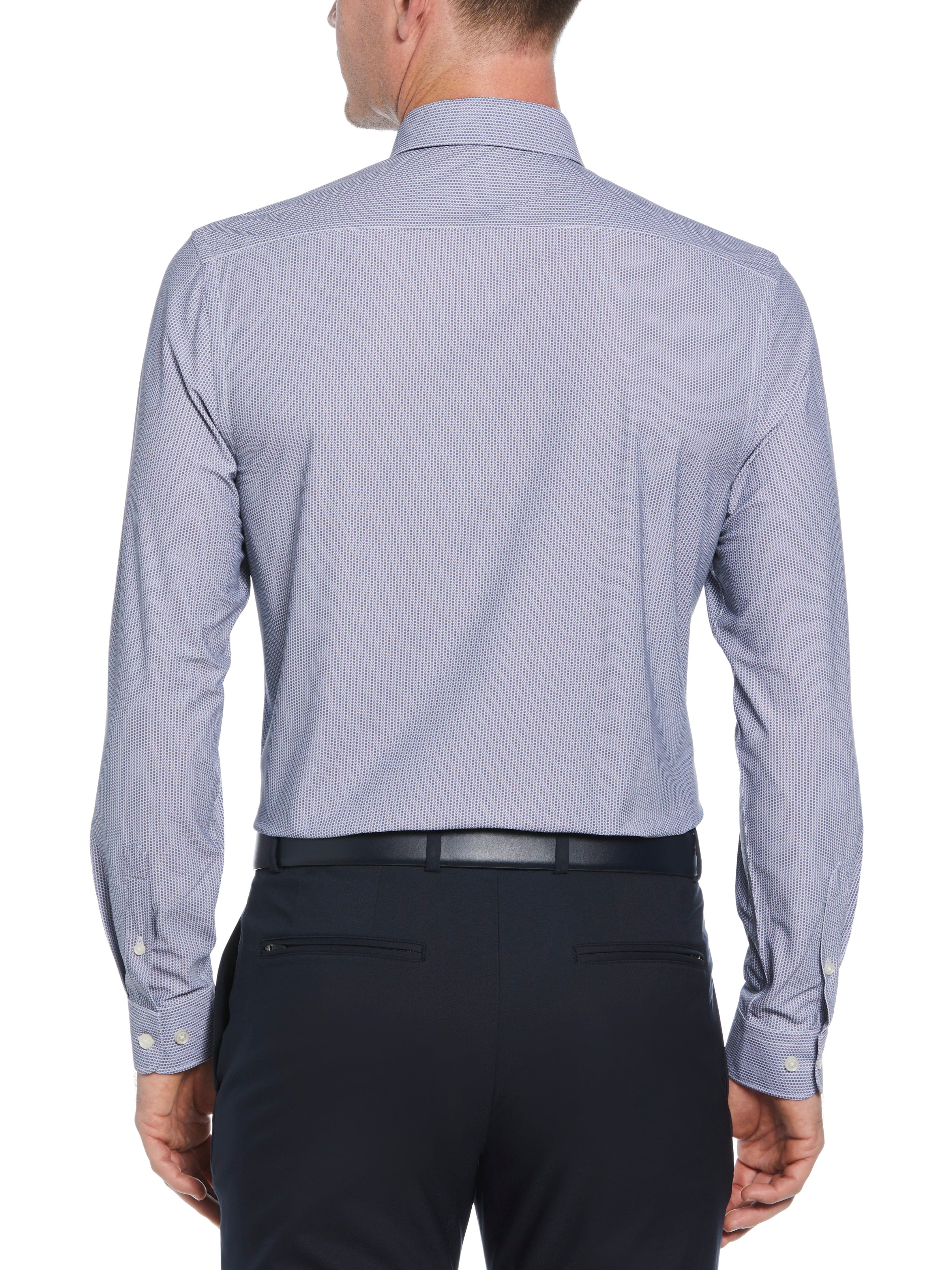 Slim Fit Circle Pattern Dress Shirt - Image 2