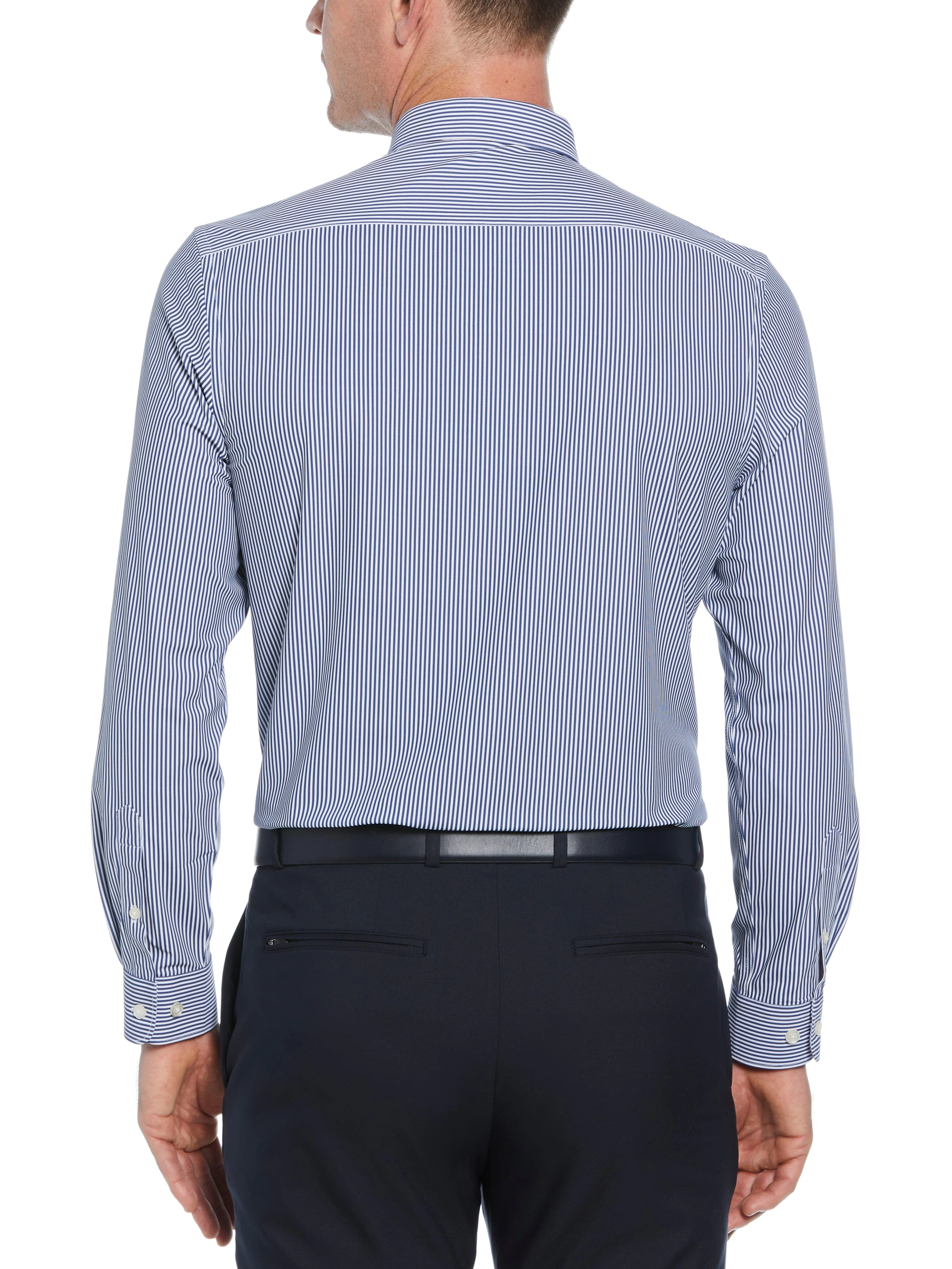 Slim Fit Button-Down Striped Dress Shirt - Image 2