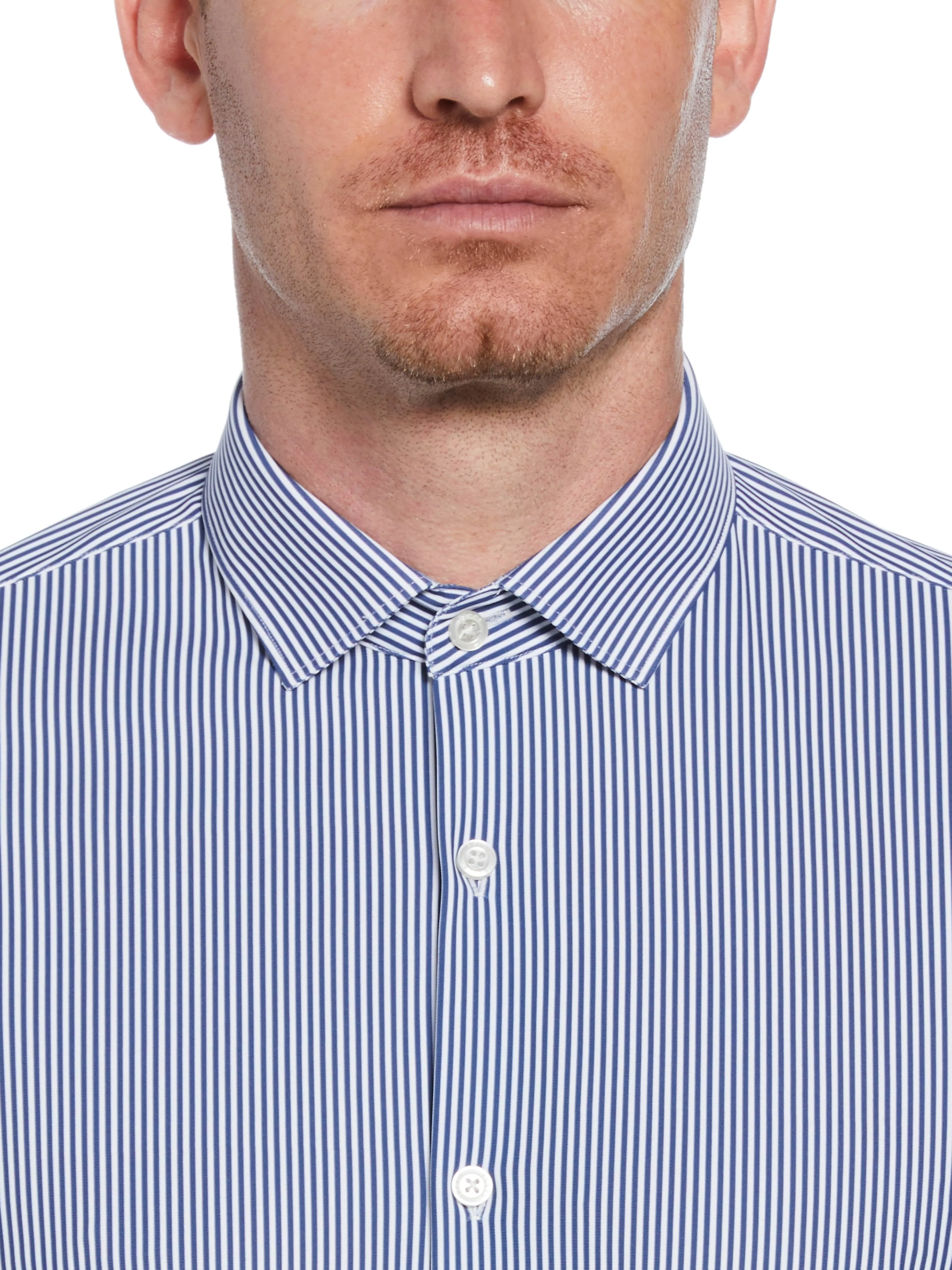 Slim Fit Button-Down Striped Dress Shirt - Image 3