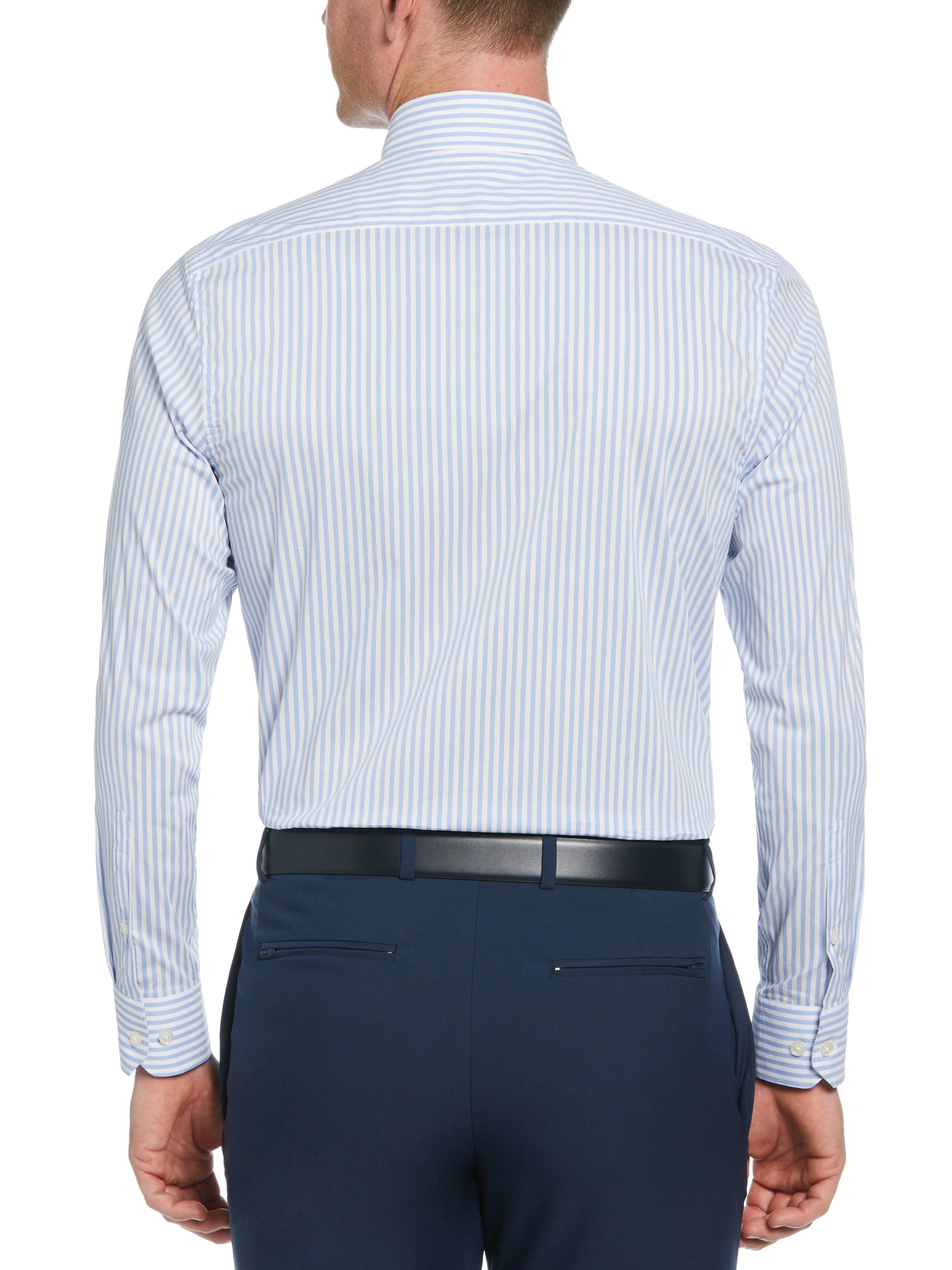Slim Fit Striped Print Dress Shirt - Image 2