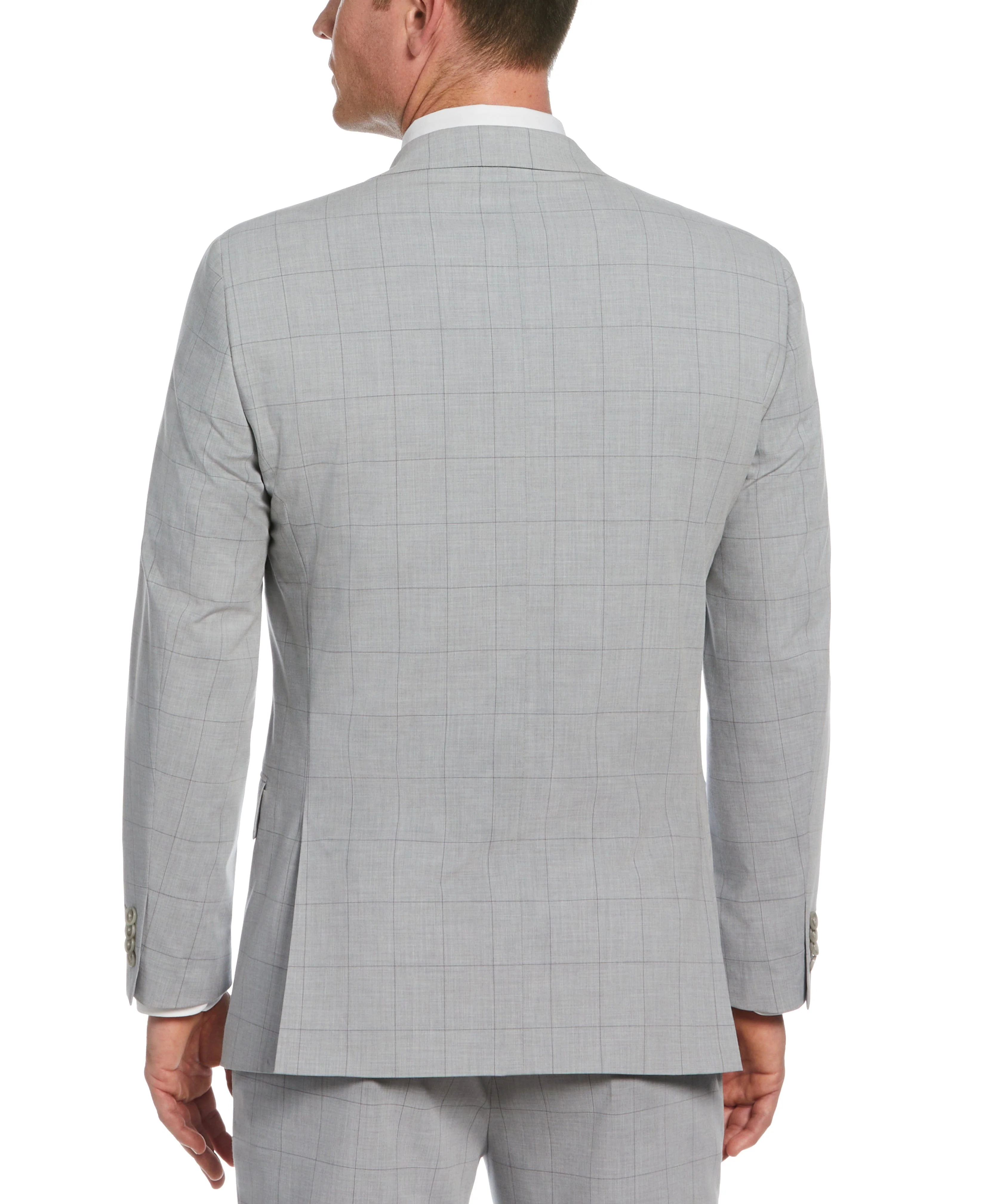 Slim Fit Checkered Suit Jacket - Image 2
