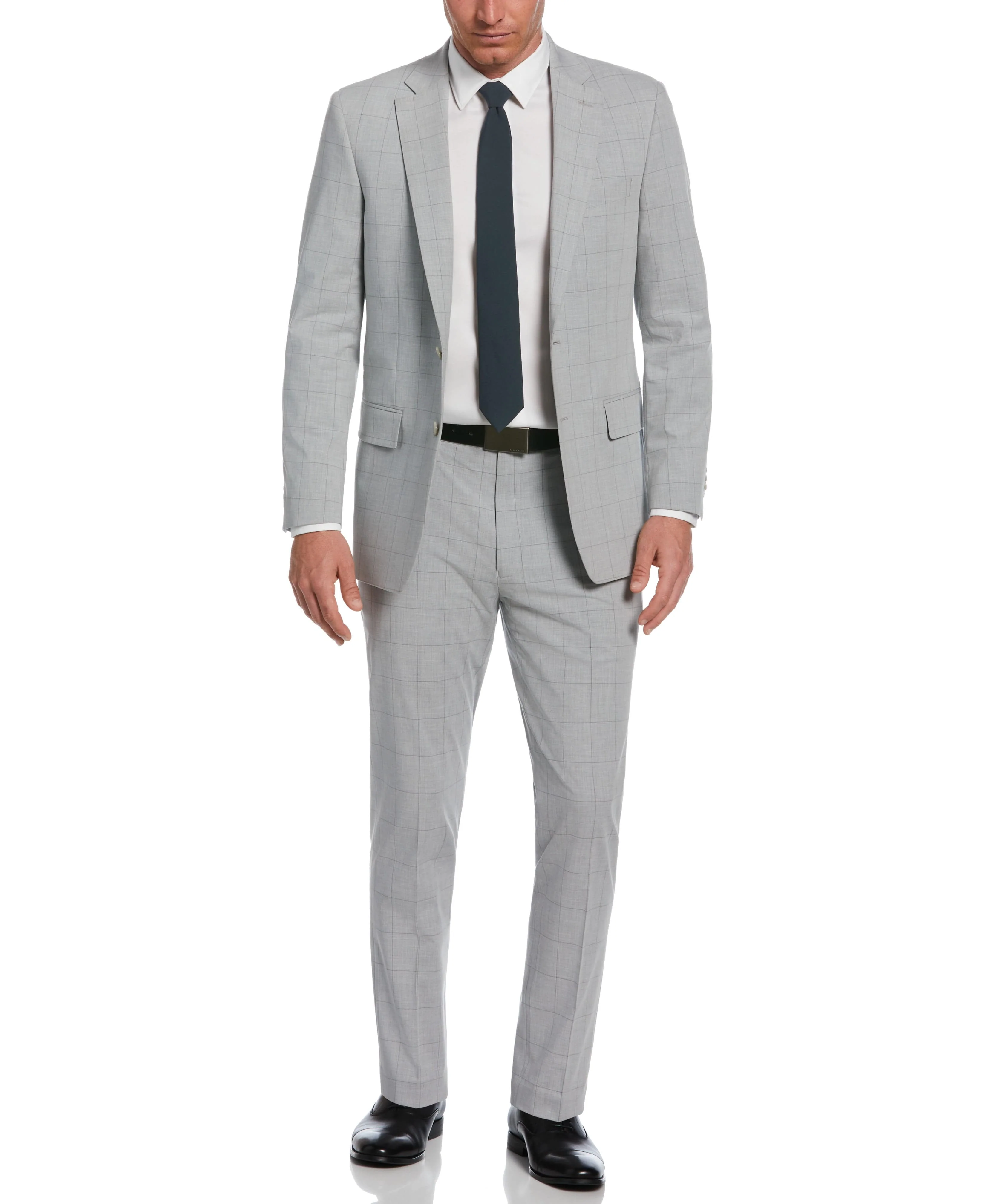 Slim Fit Checkered Suit Jacket - Image 5