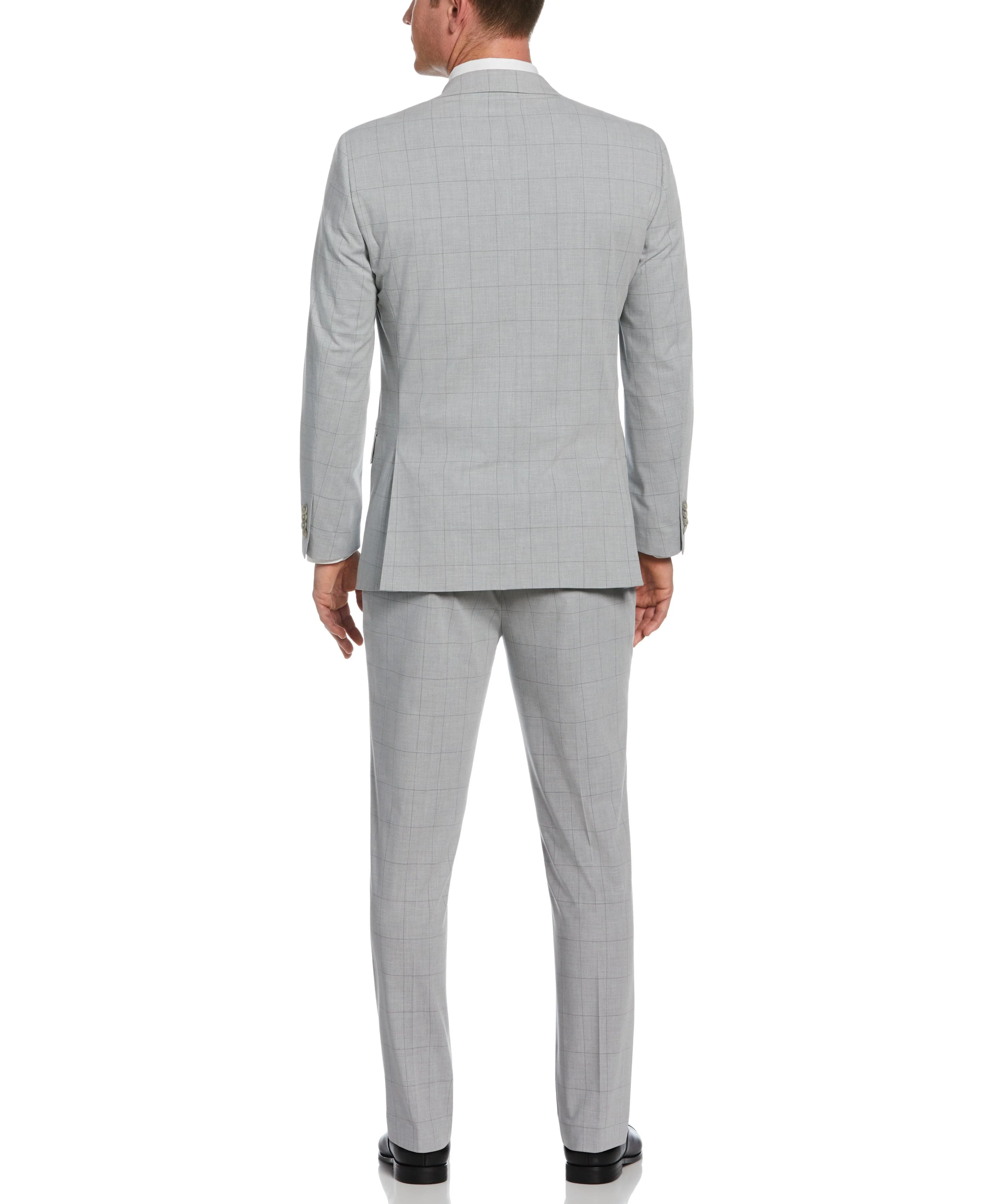 Slim Fit Checkered Suit Jacket - Image 6