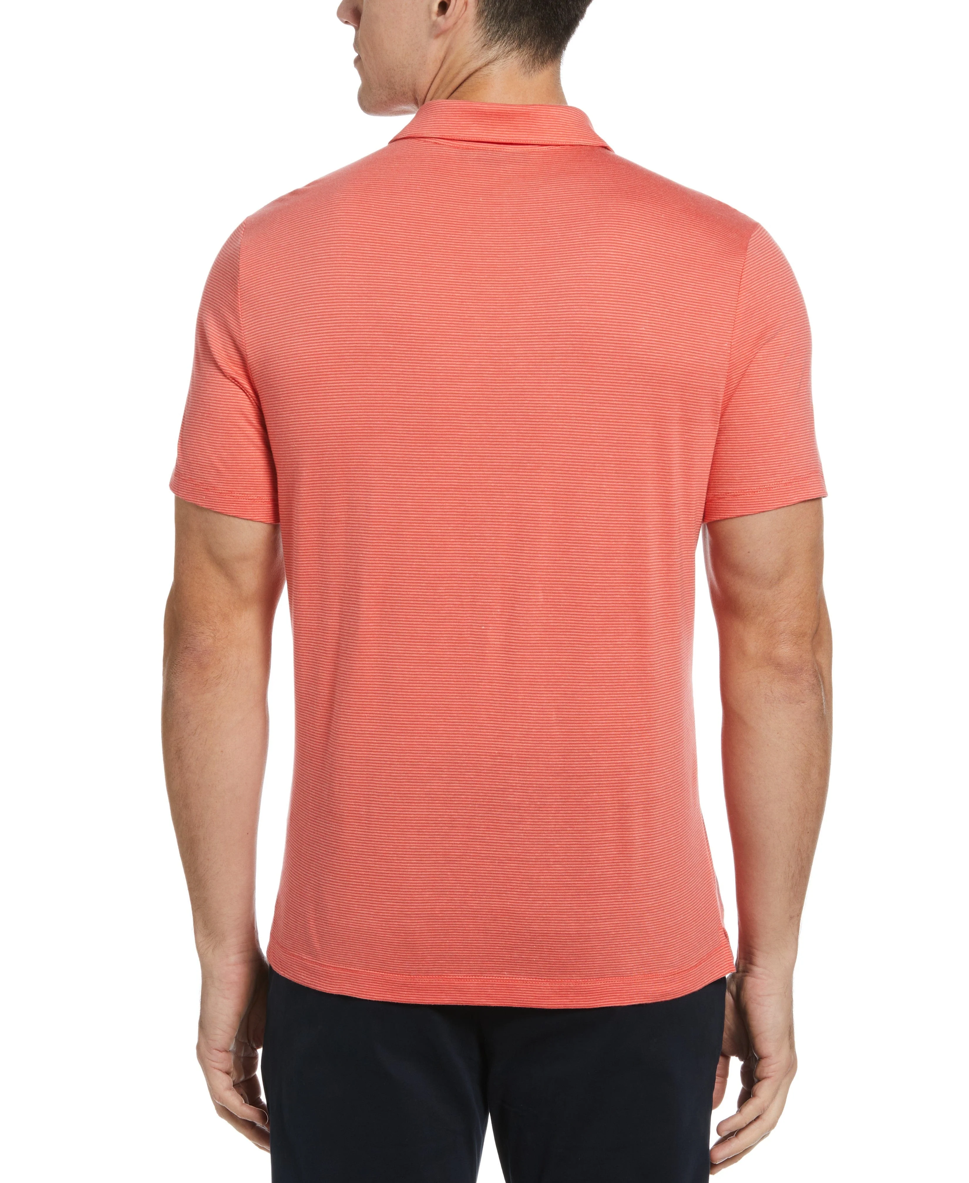 Linen Blend Stripe Polo - Image 2