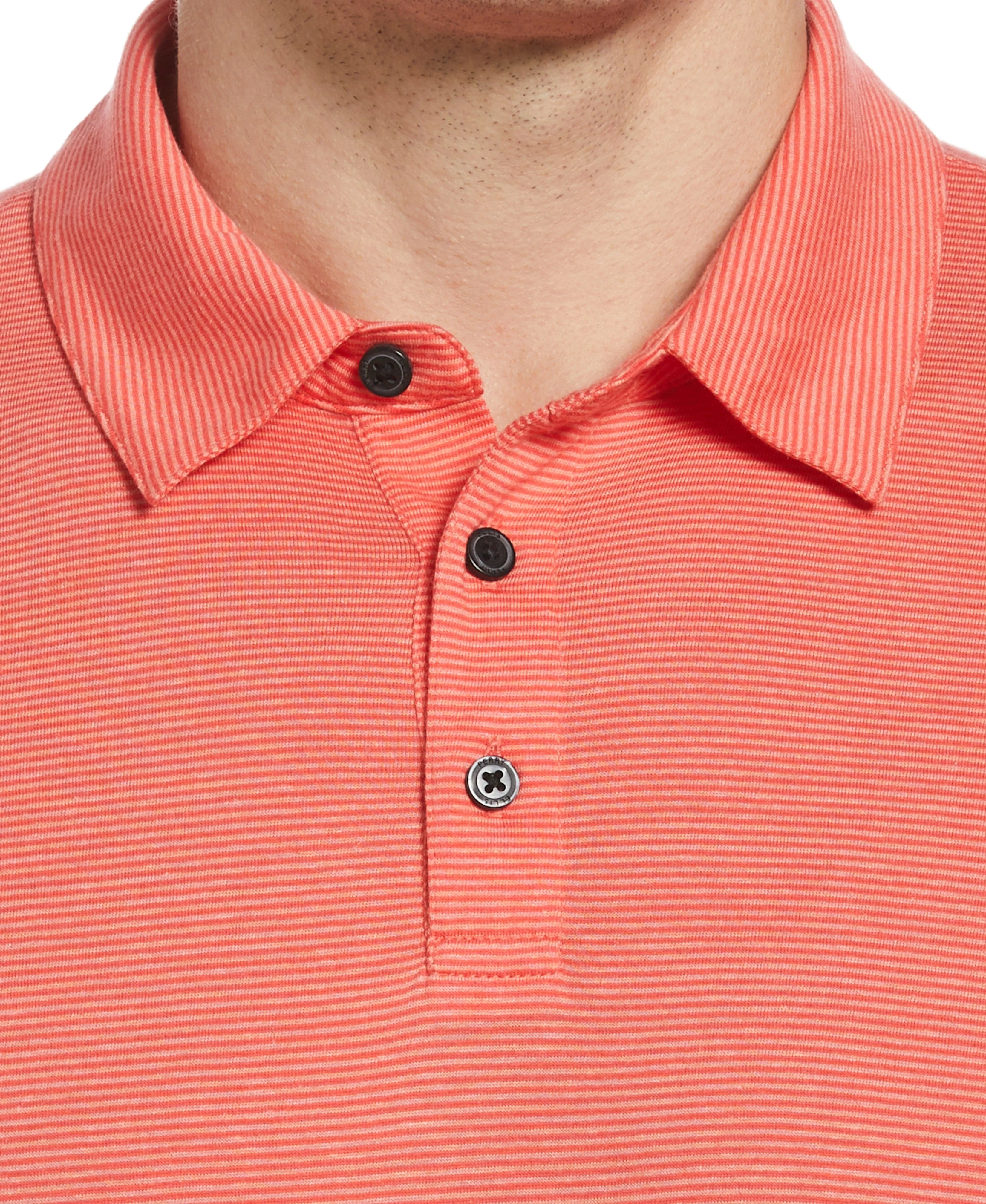 Linen Blend Stripe Polo - Image 3